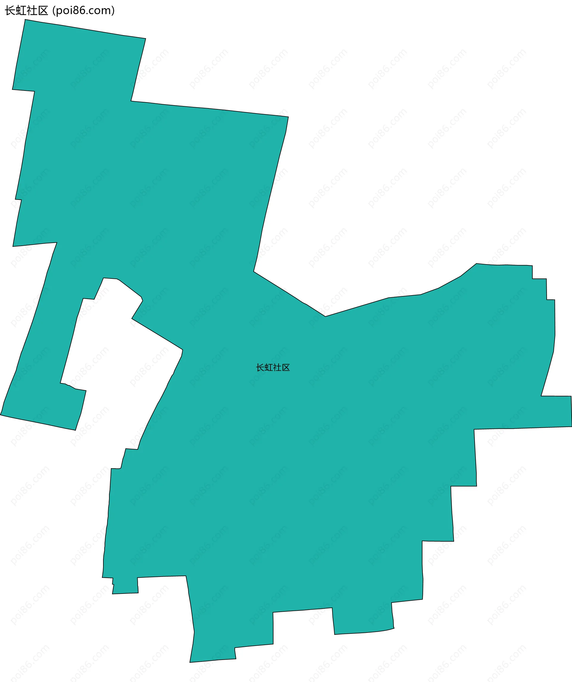 长虹社区边界地图