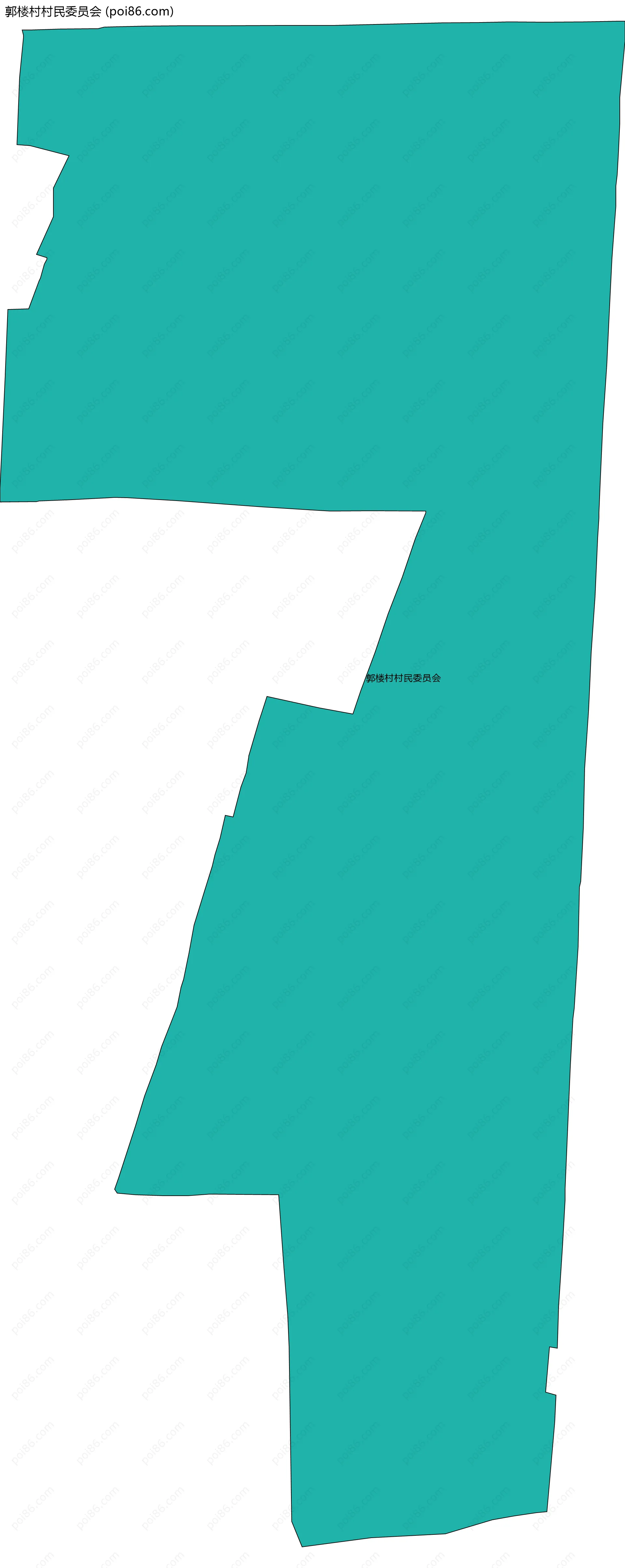 郭楼村村民委员会边界地图