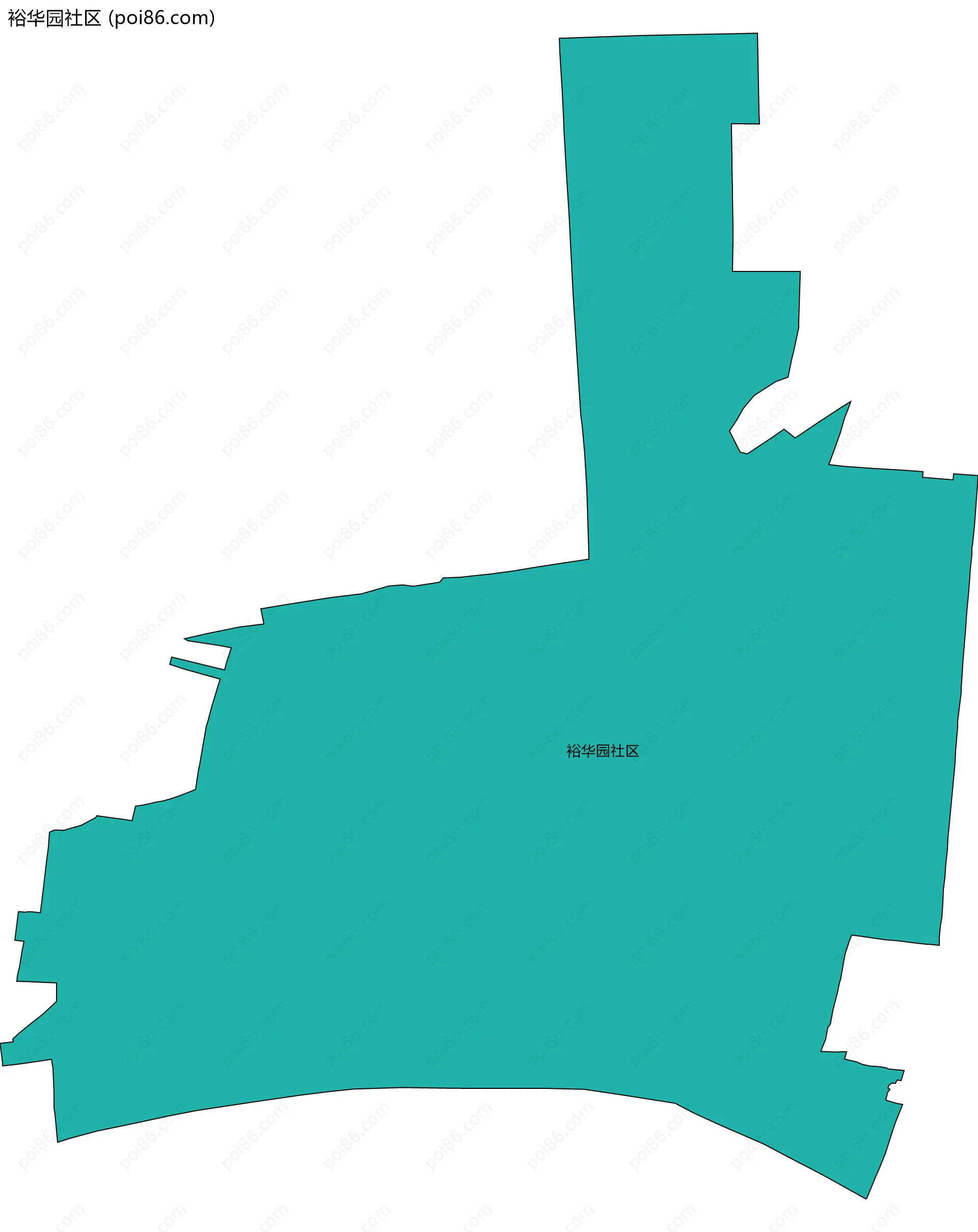 裕华园社区边界地图