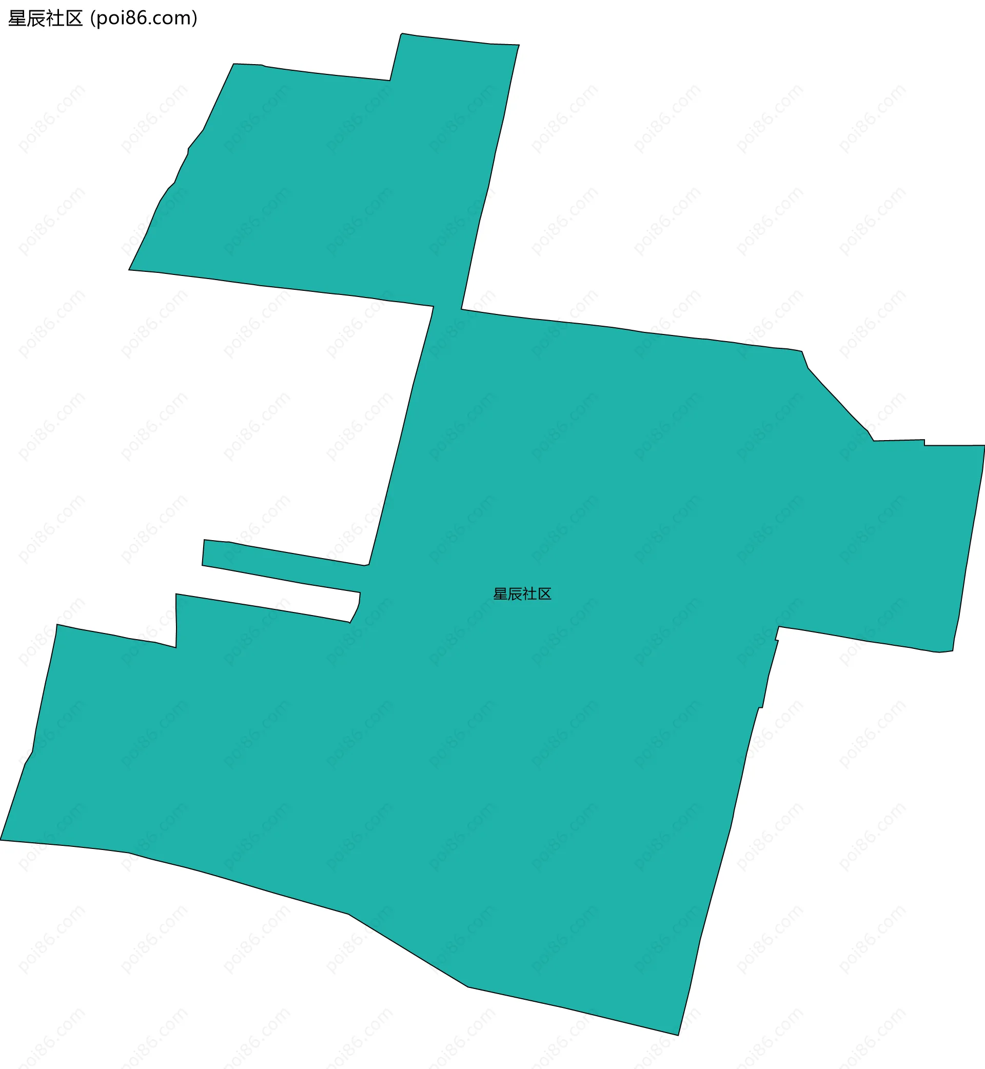 星辰社区边界地图