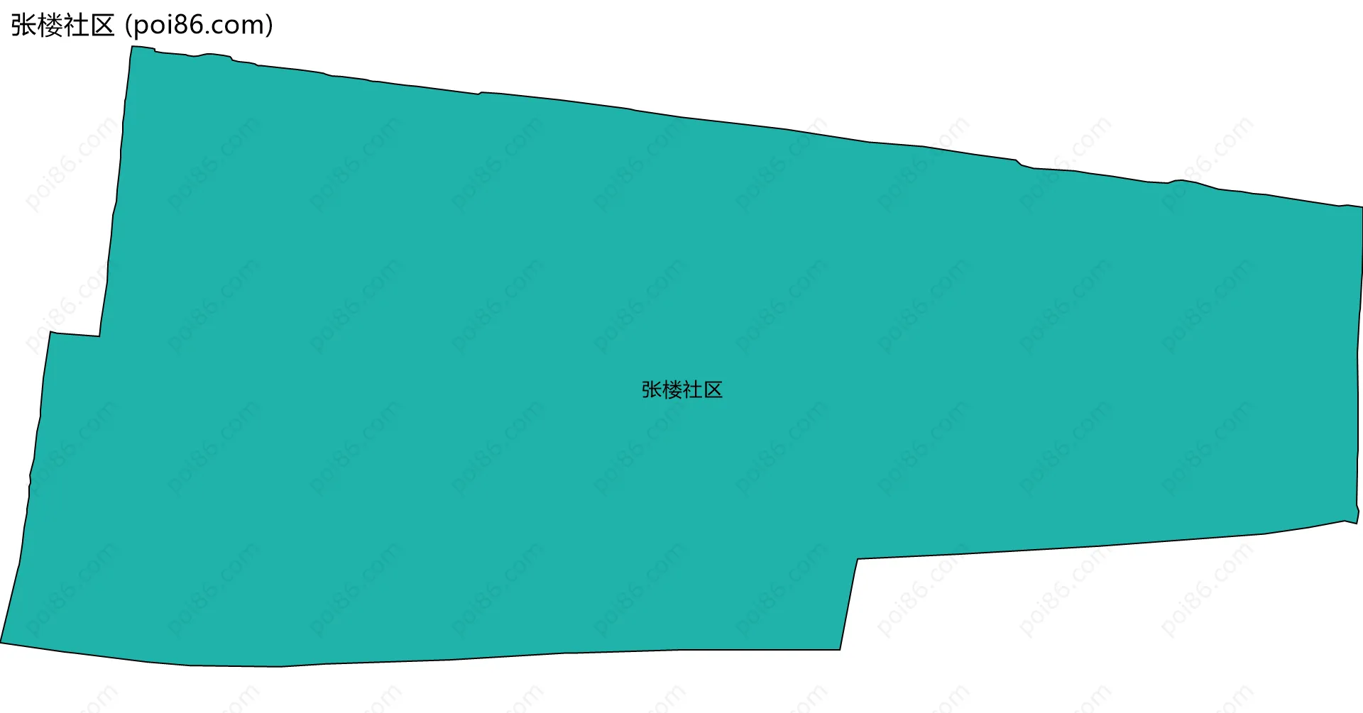 张楼社区边界地图