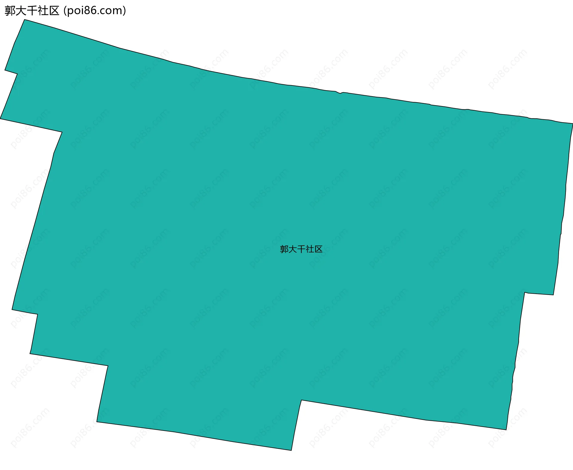 郭大千社区边界地图