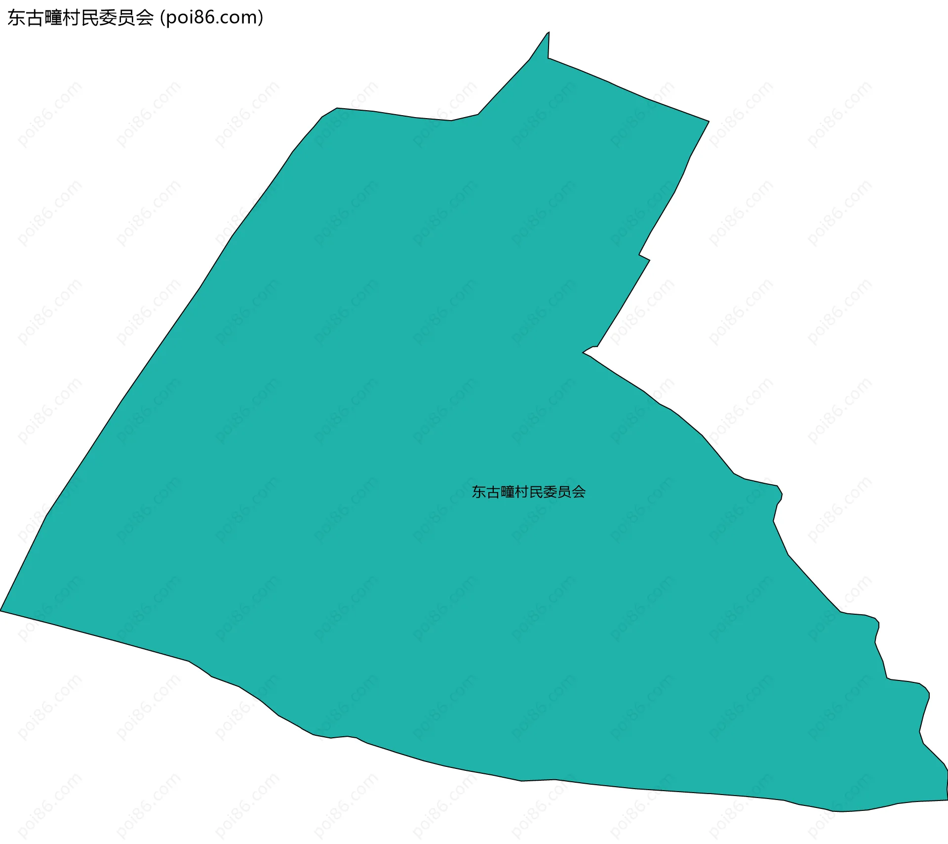 东古疃村民委员会边界地图