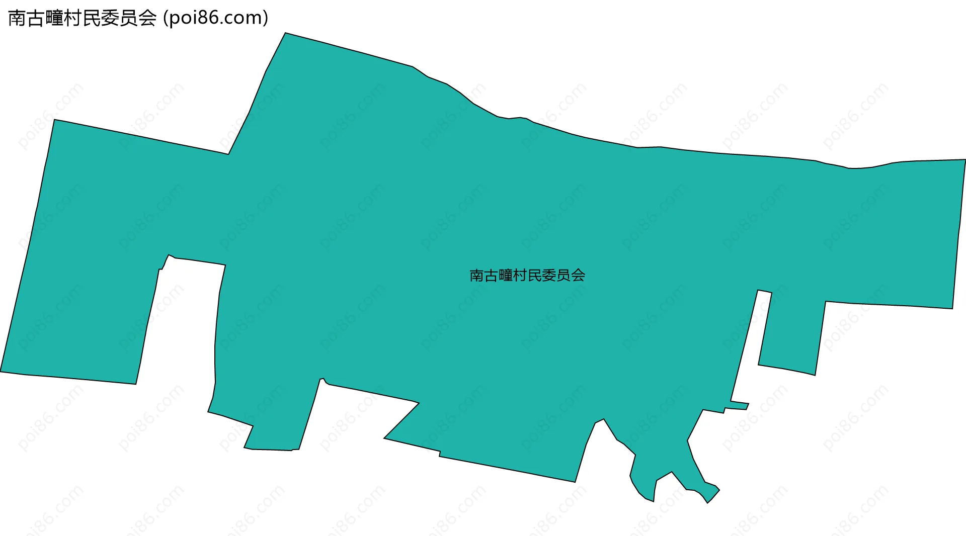 南古疃村民委员会边界地图