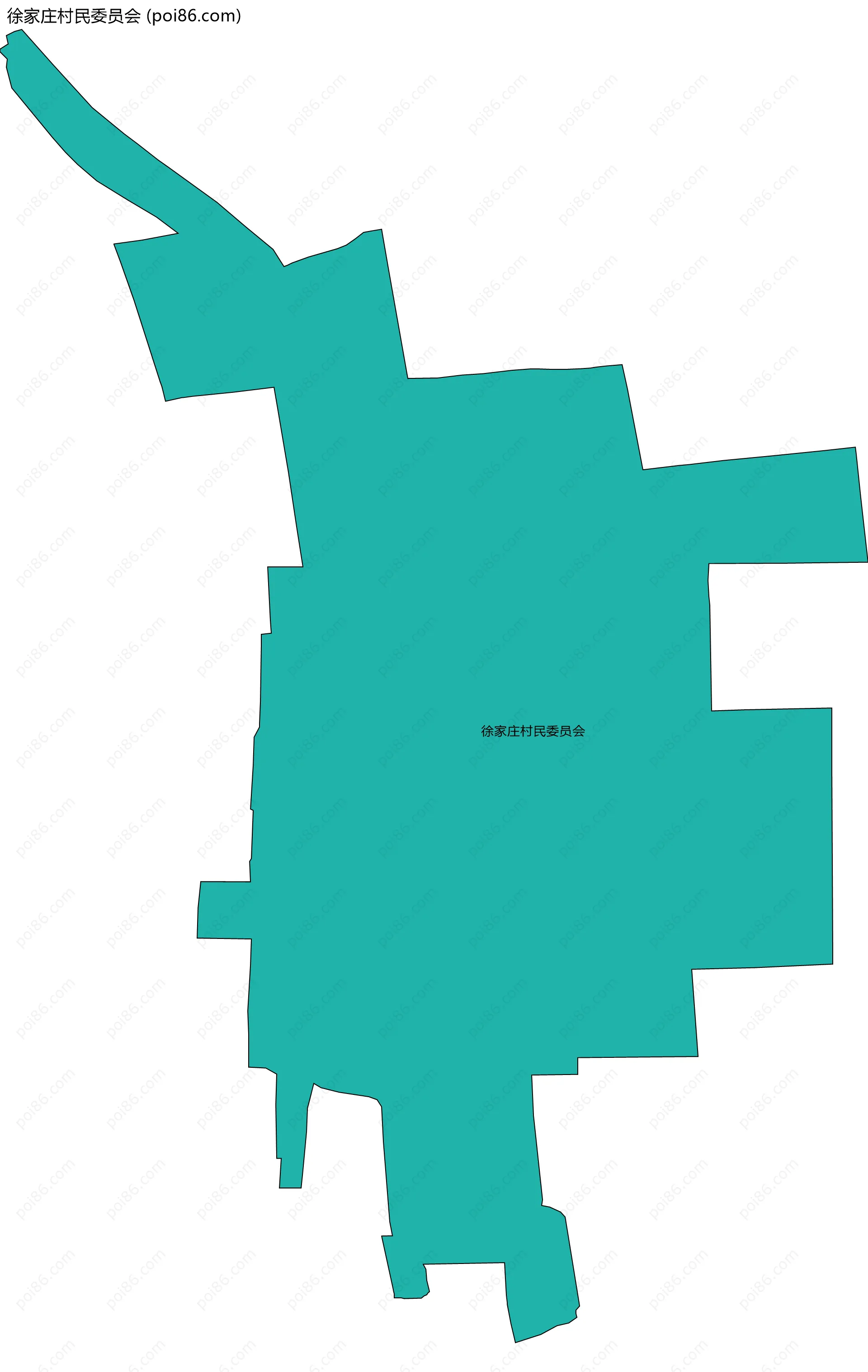徐家庄村民委员会边界地图