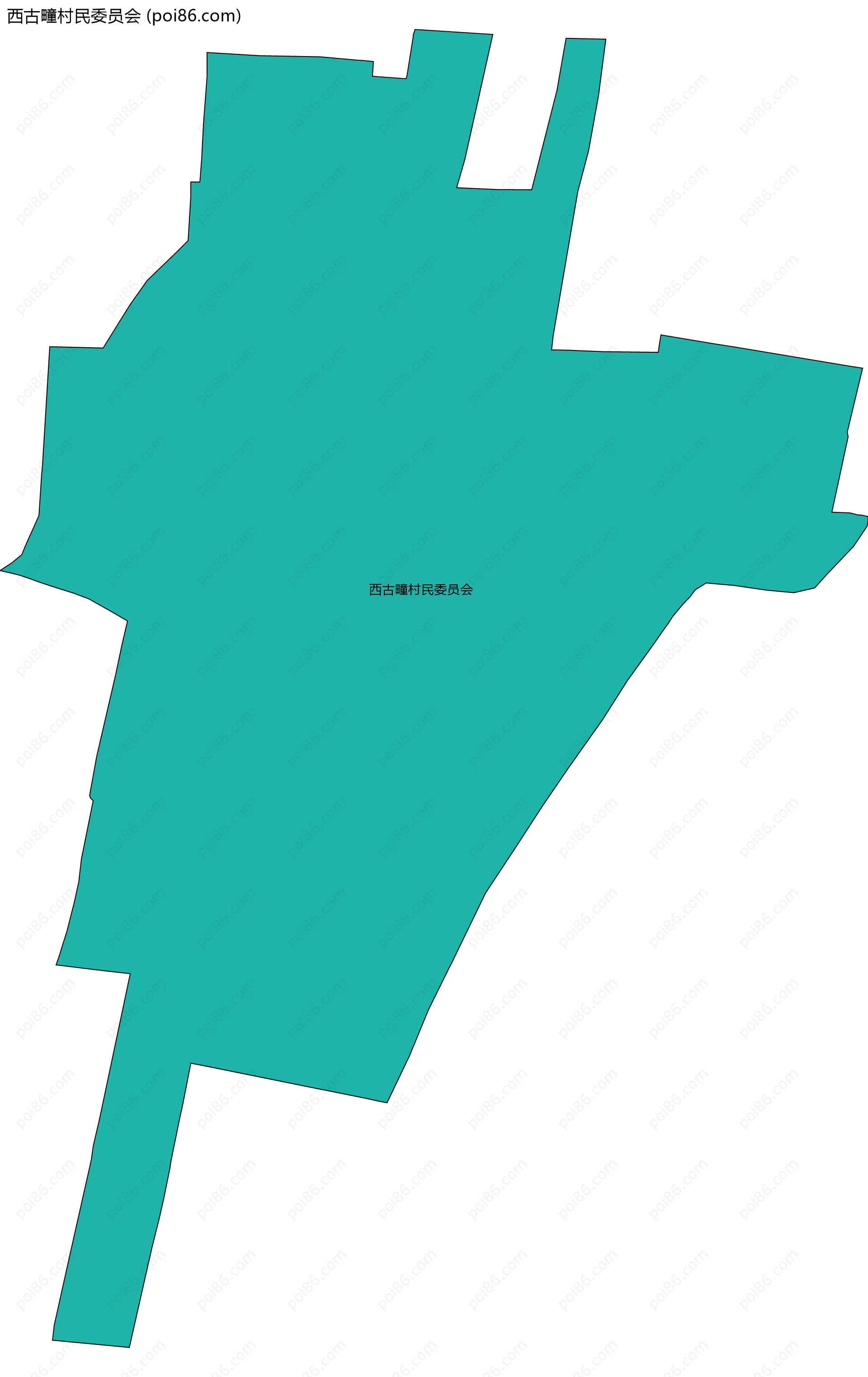 西古疃村民委员会边界地图
