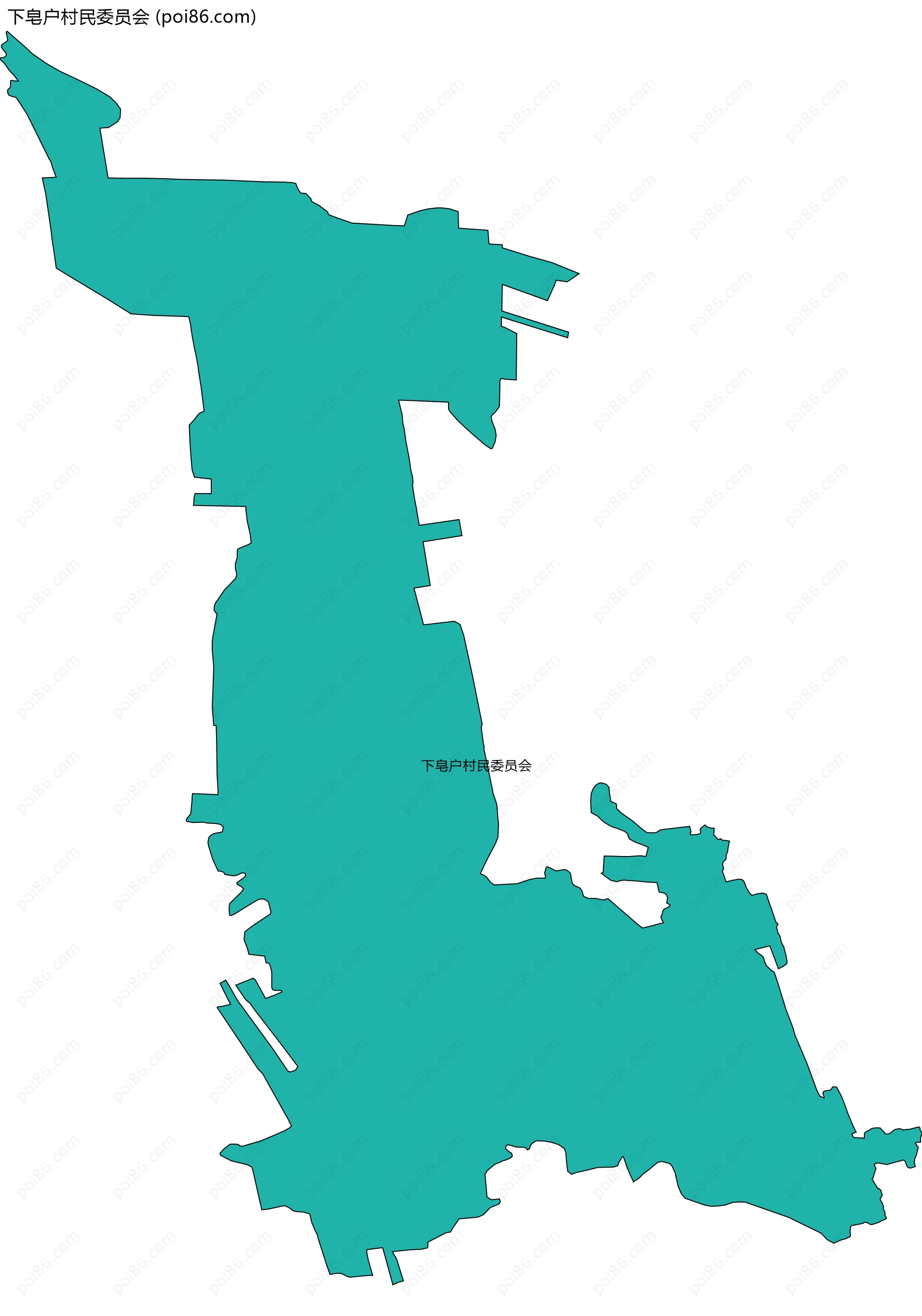 下皂户村民委员会边界地图