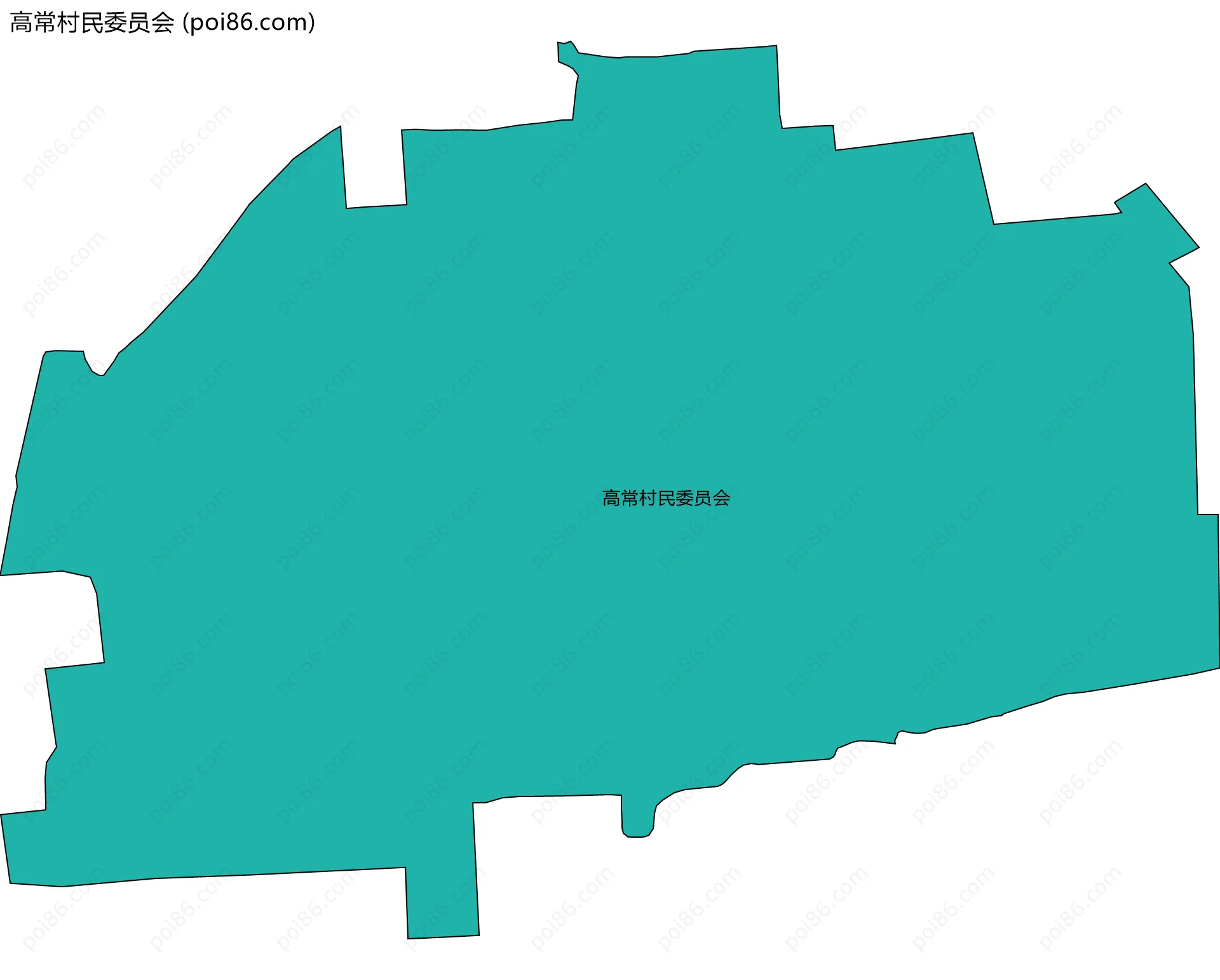 高常村民委员会边界地图
