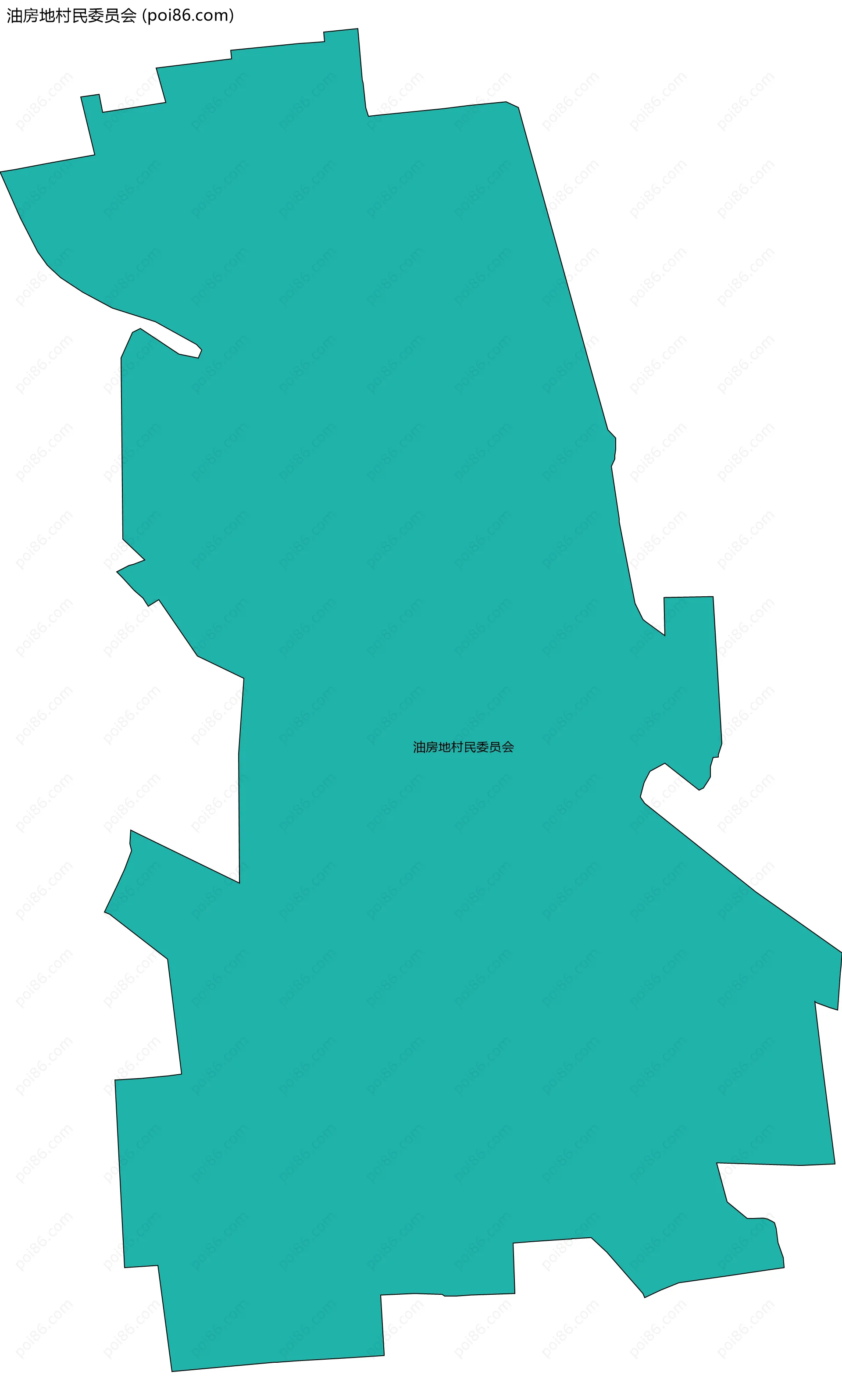 油房地村民委员会边界地图