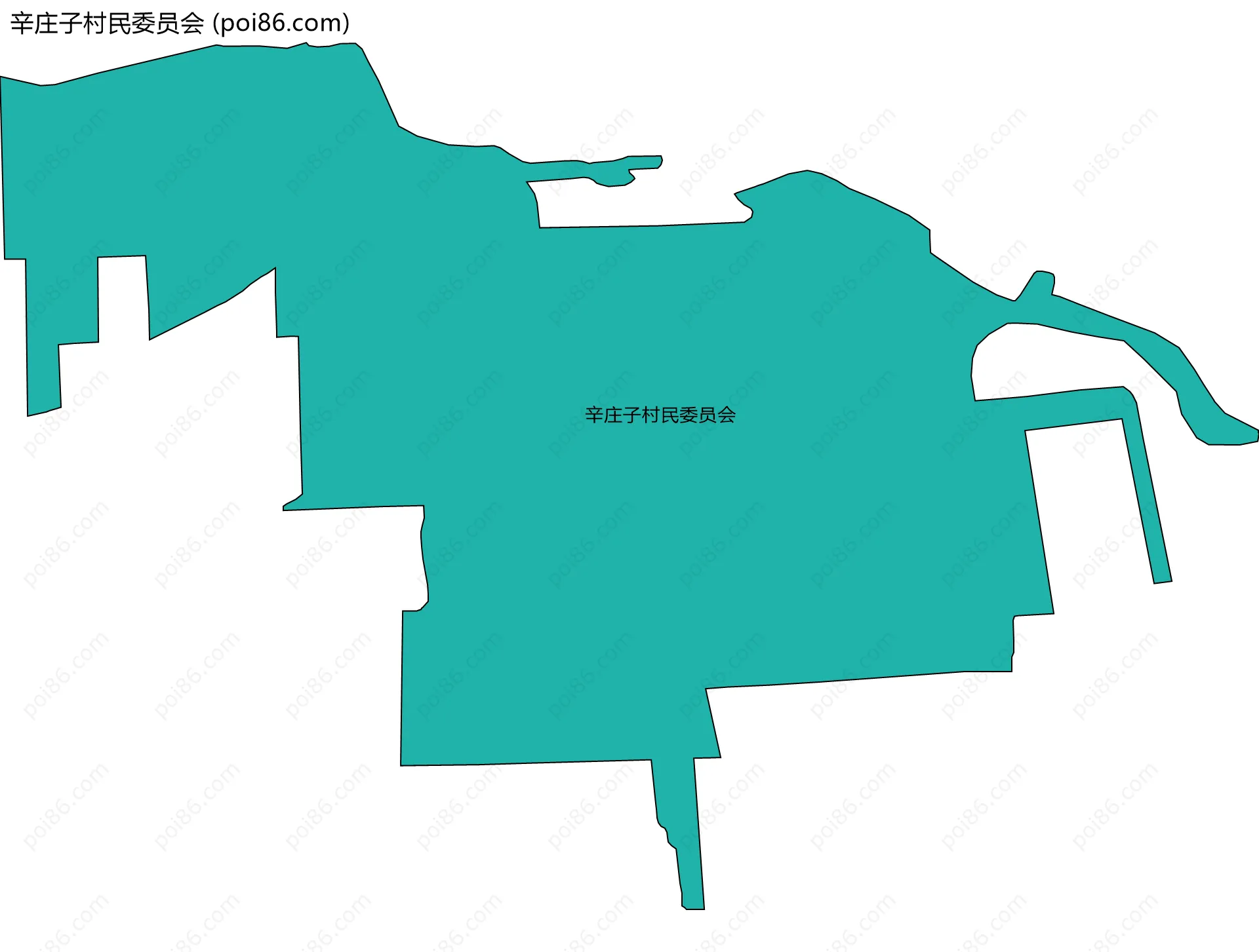 辛庄子村民委员会边界地图