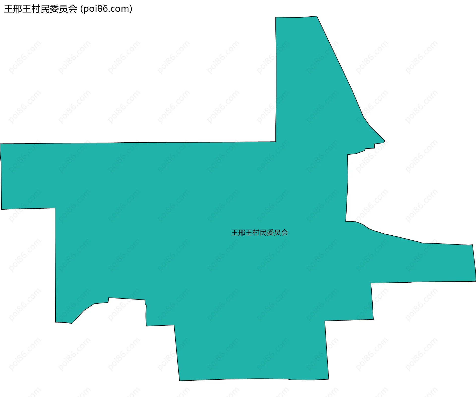 王邢王村民委员会边界地图