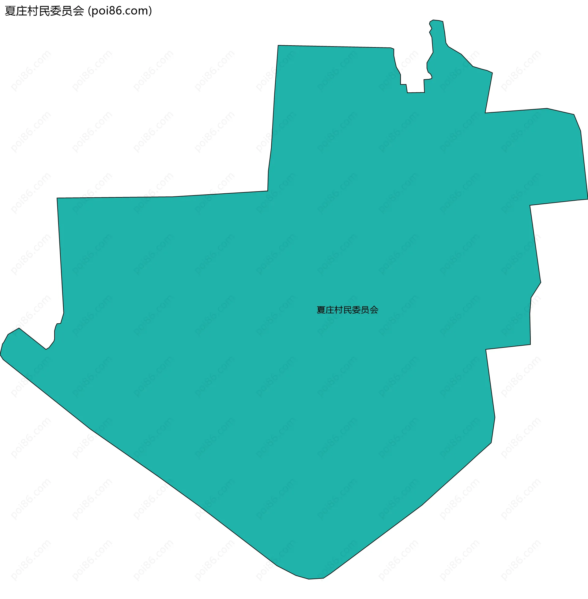 夏庄村民委员会边界地图