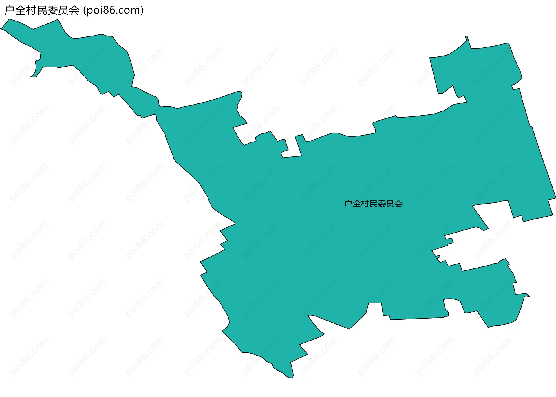 户全村民委员会边界地图