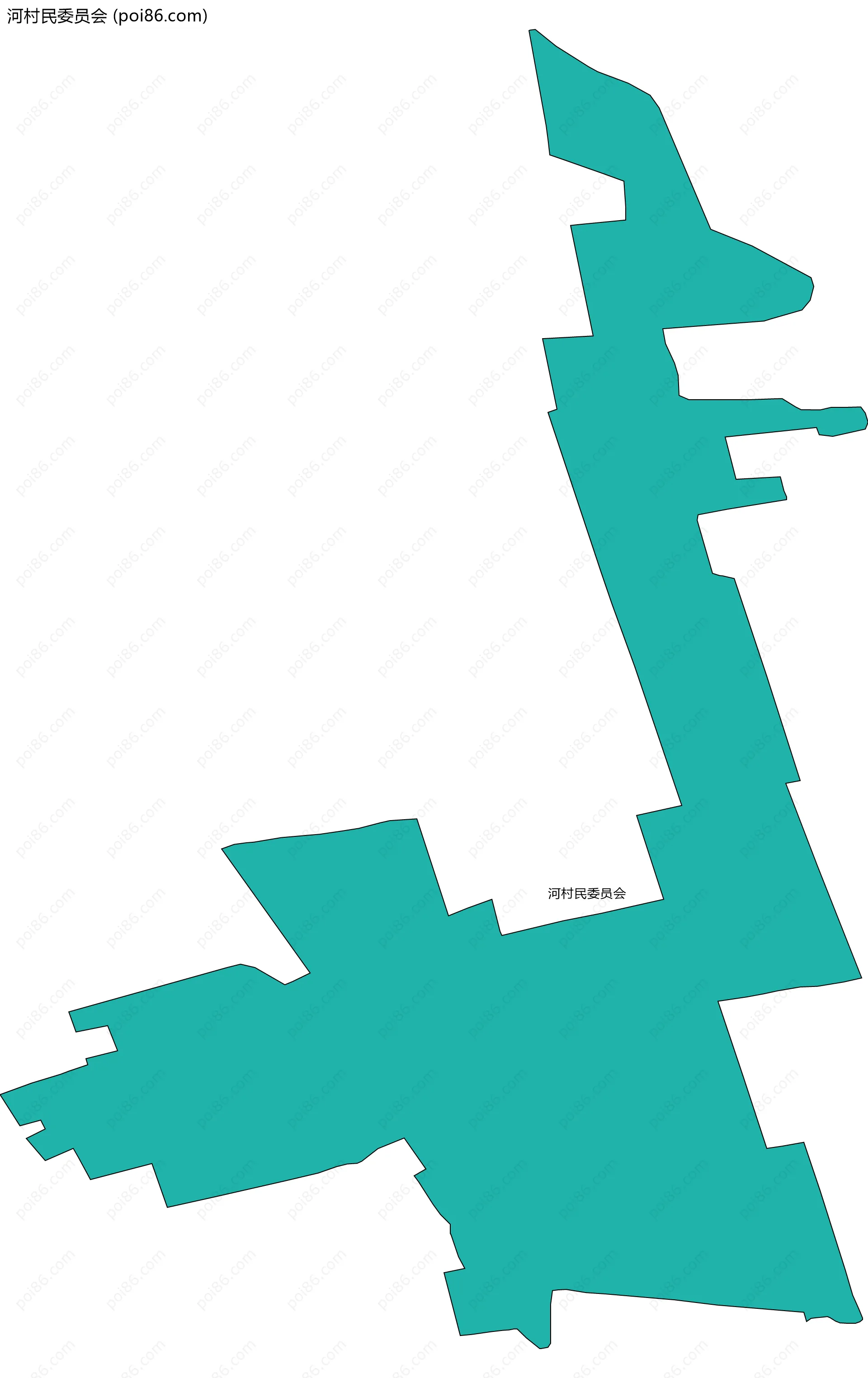 河村民委员会边界地图