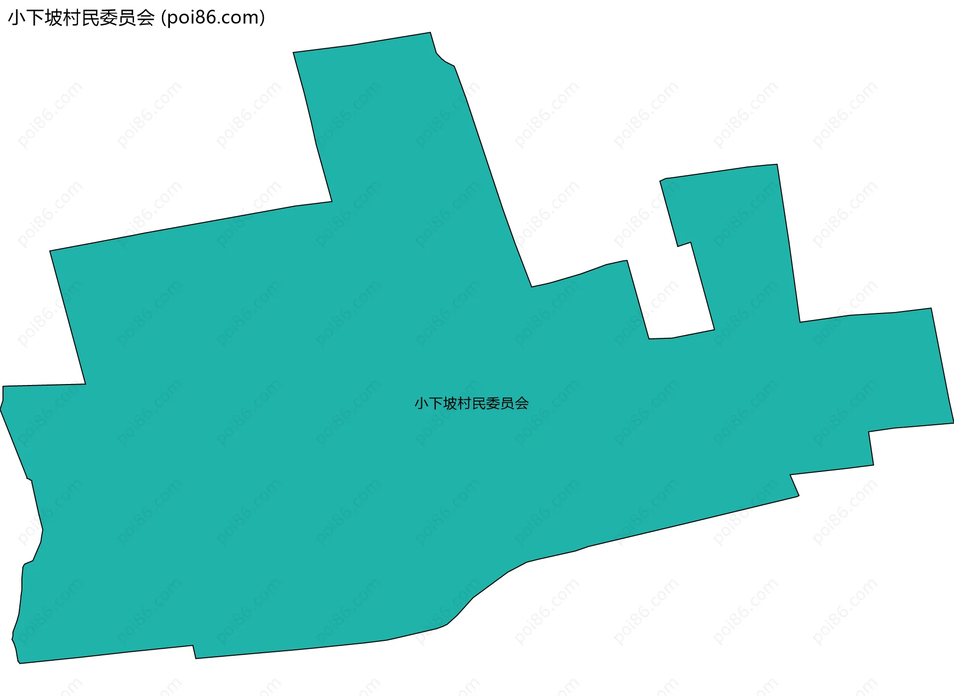小下坡村民委员会边界地图
