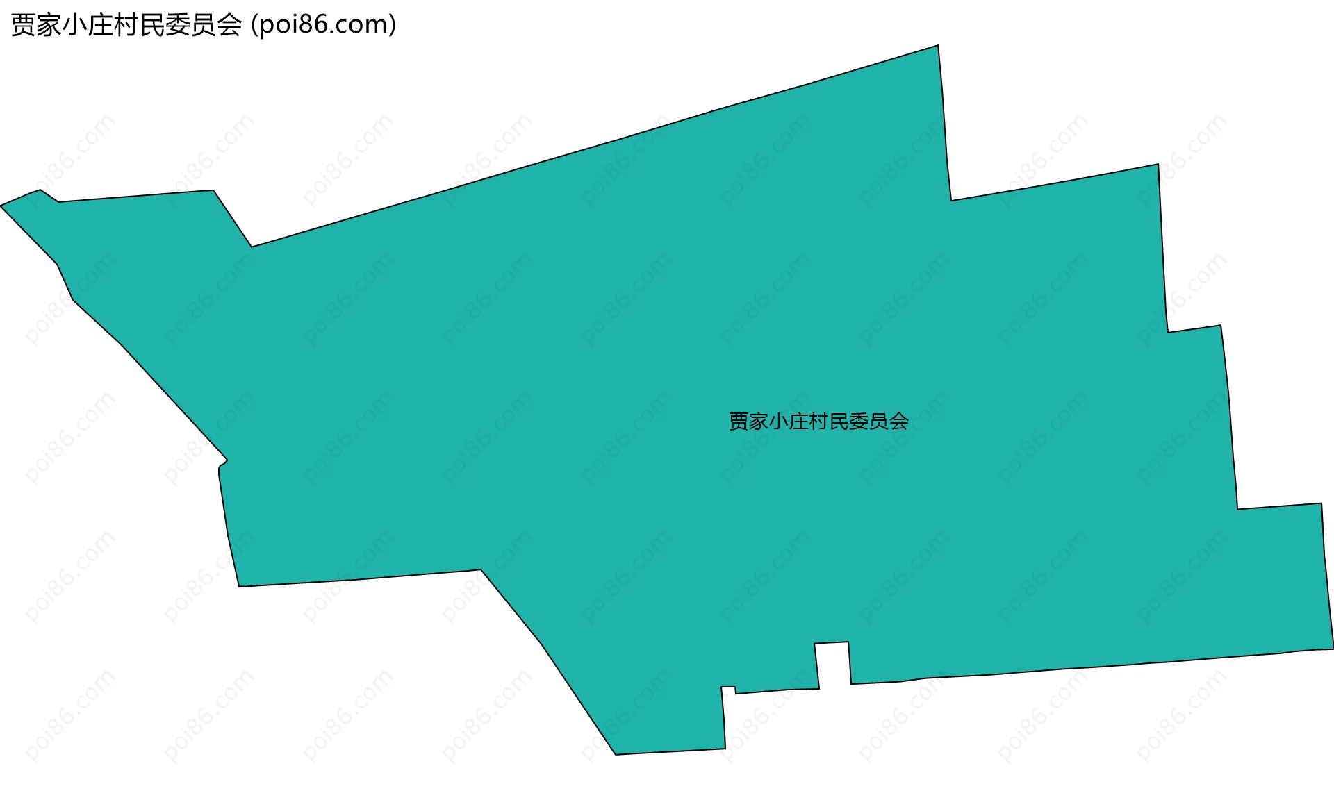 贾家小庄村民委员会边界地图