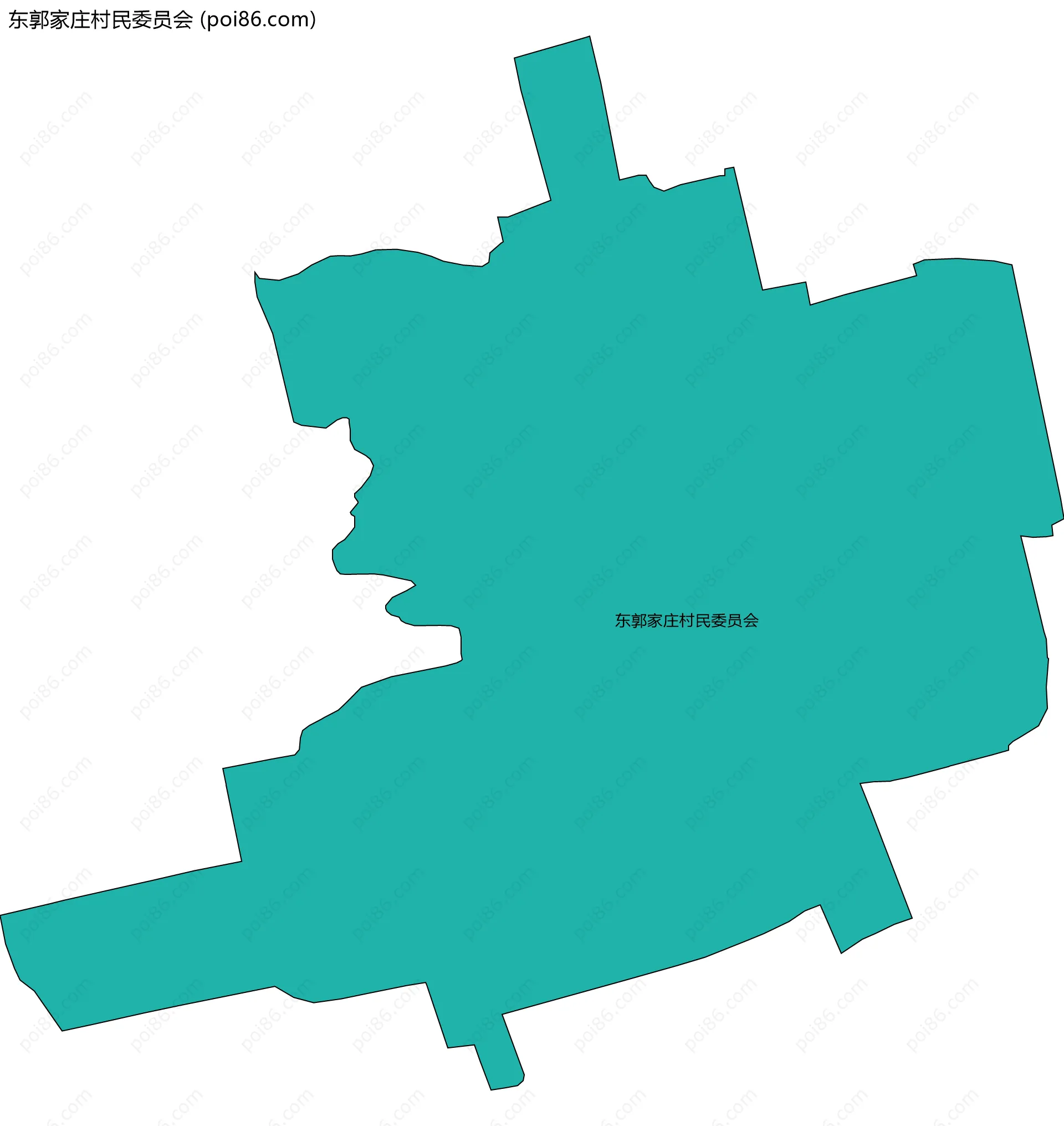 东郭家庄村民委员会边界地图