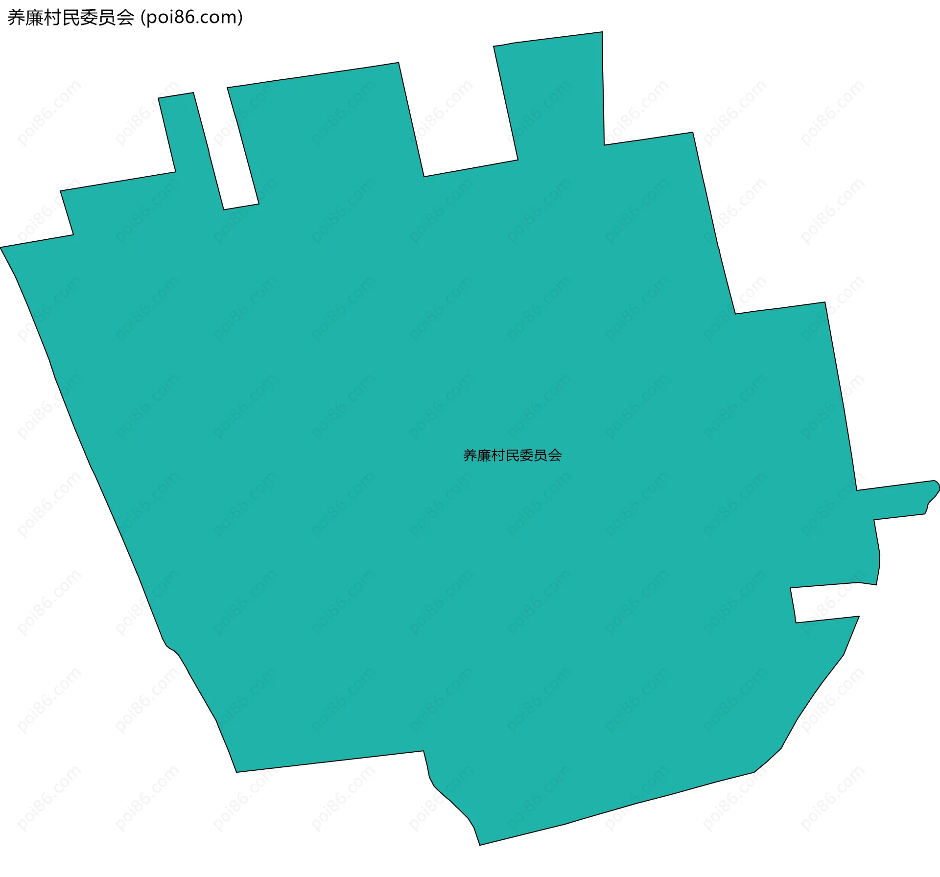 养廉村民委员会边界地图