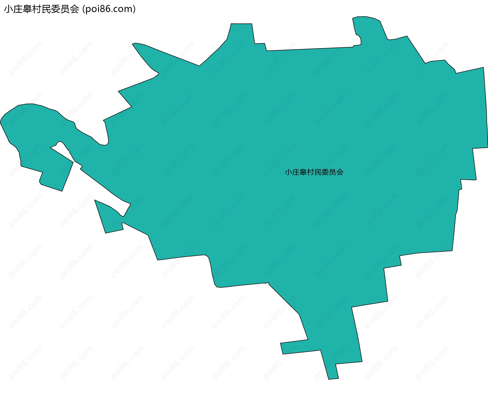 小庄皋村民委员会边界地图