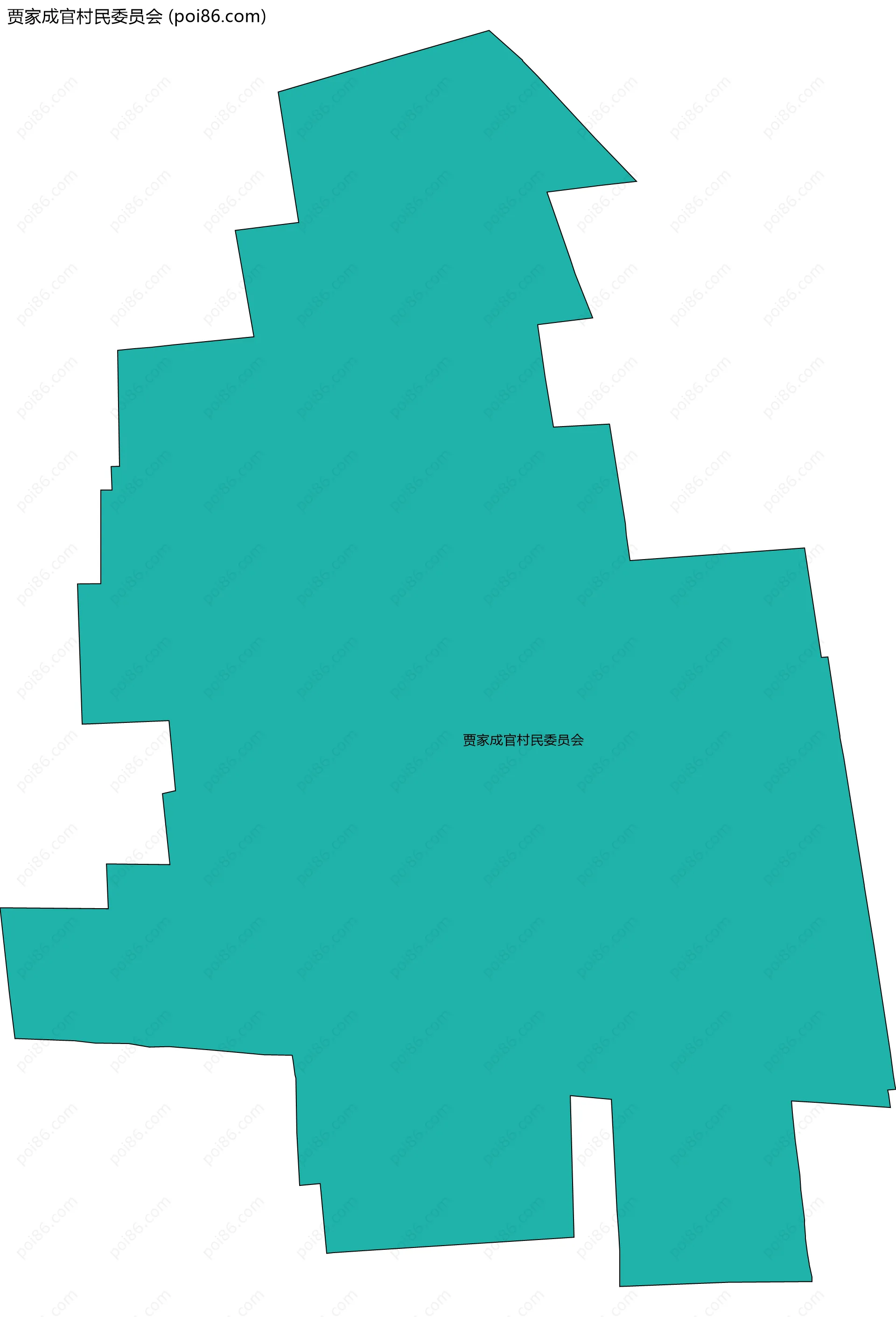 贾家成官村民委员会边界地图