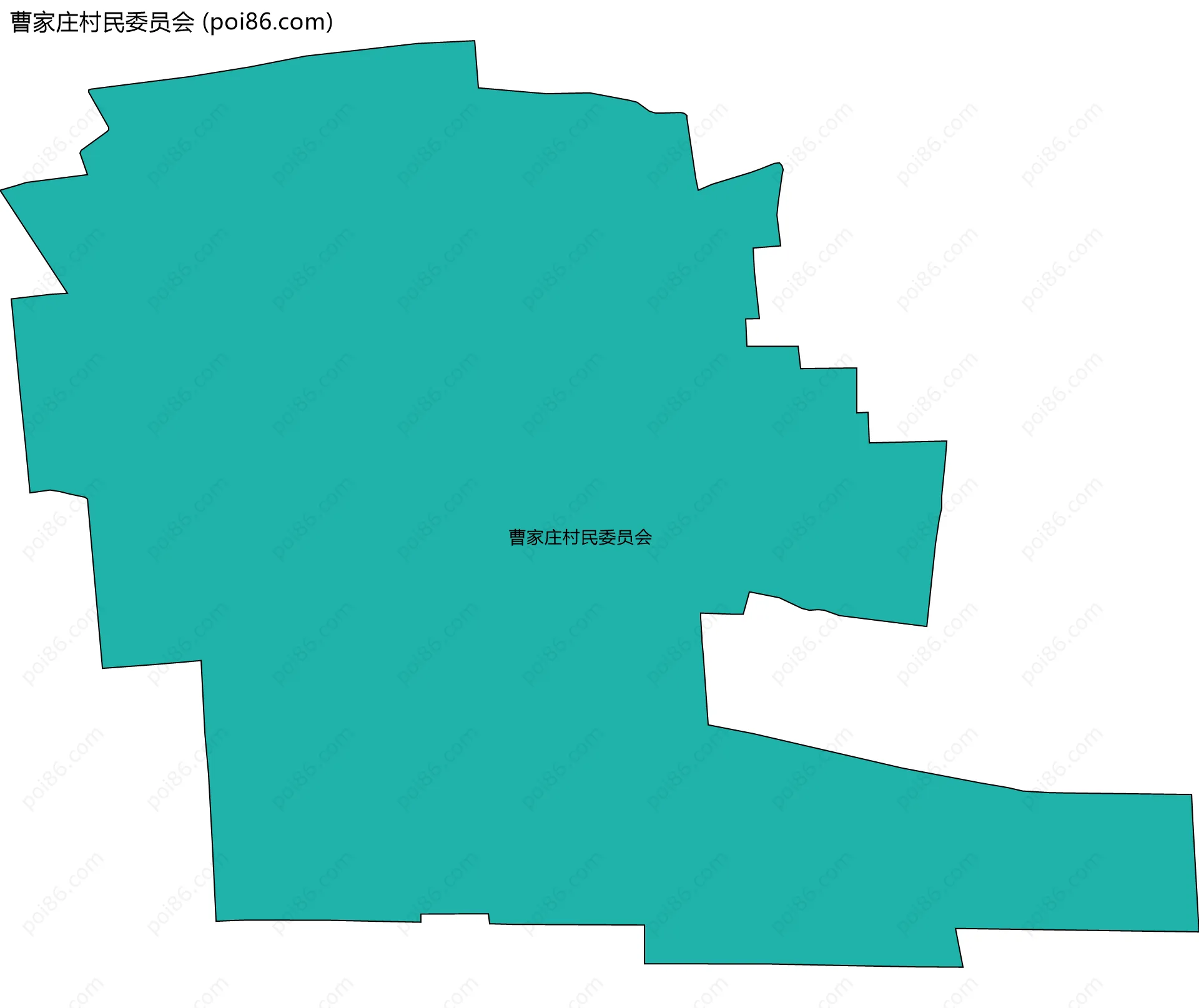 曹家庄村民委员会边界地图