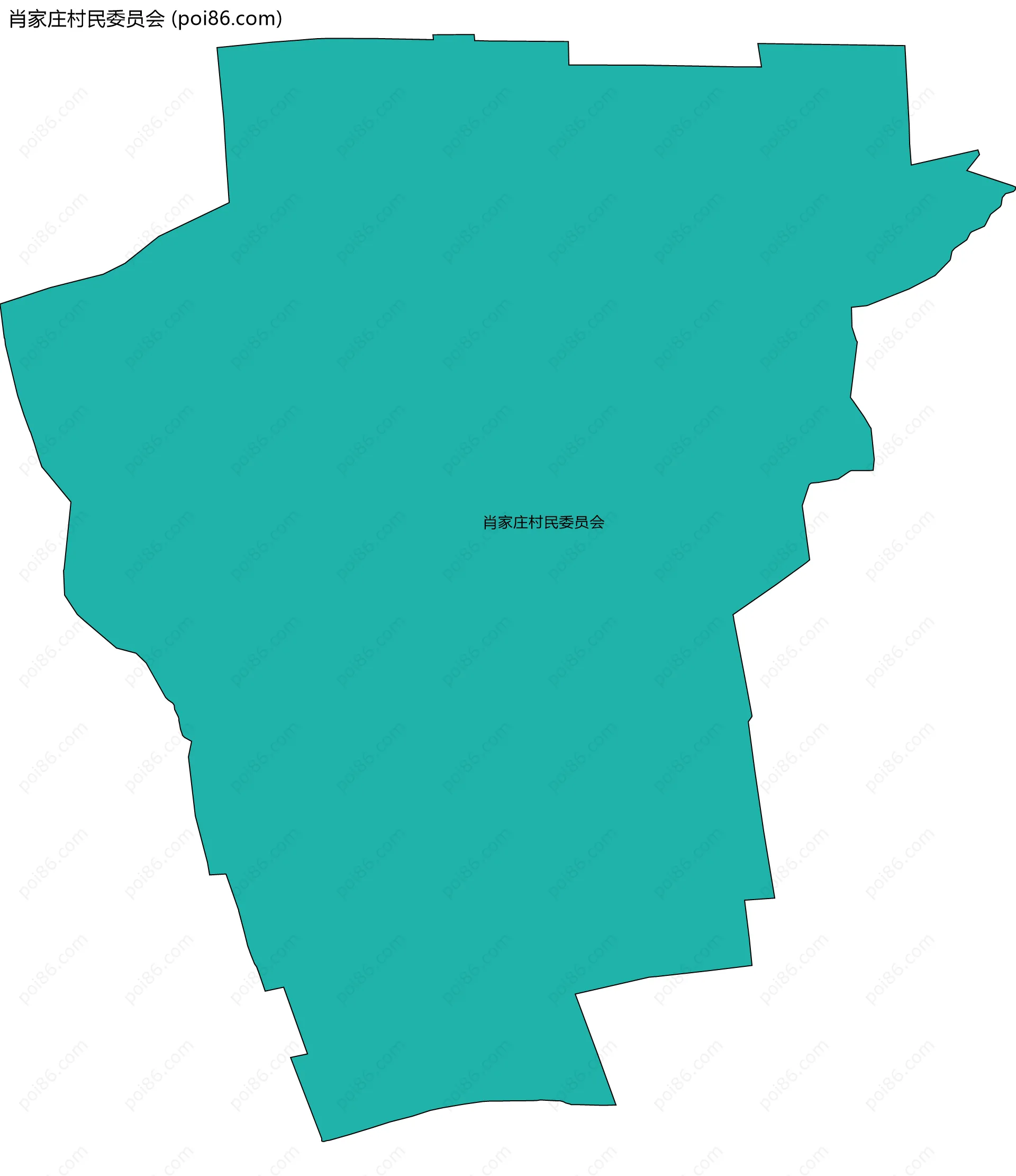肖家庄村民委员会边界地图