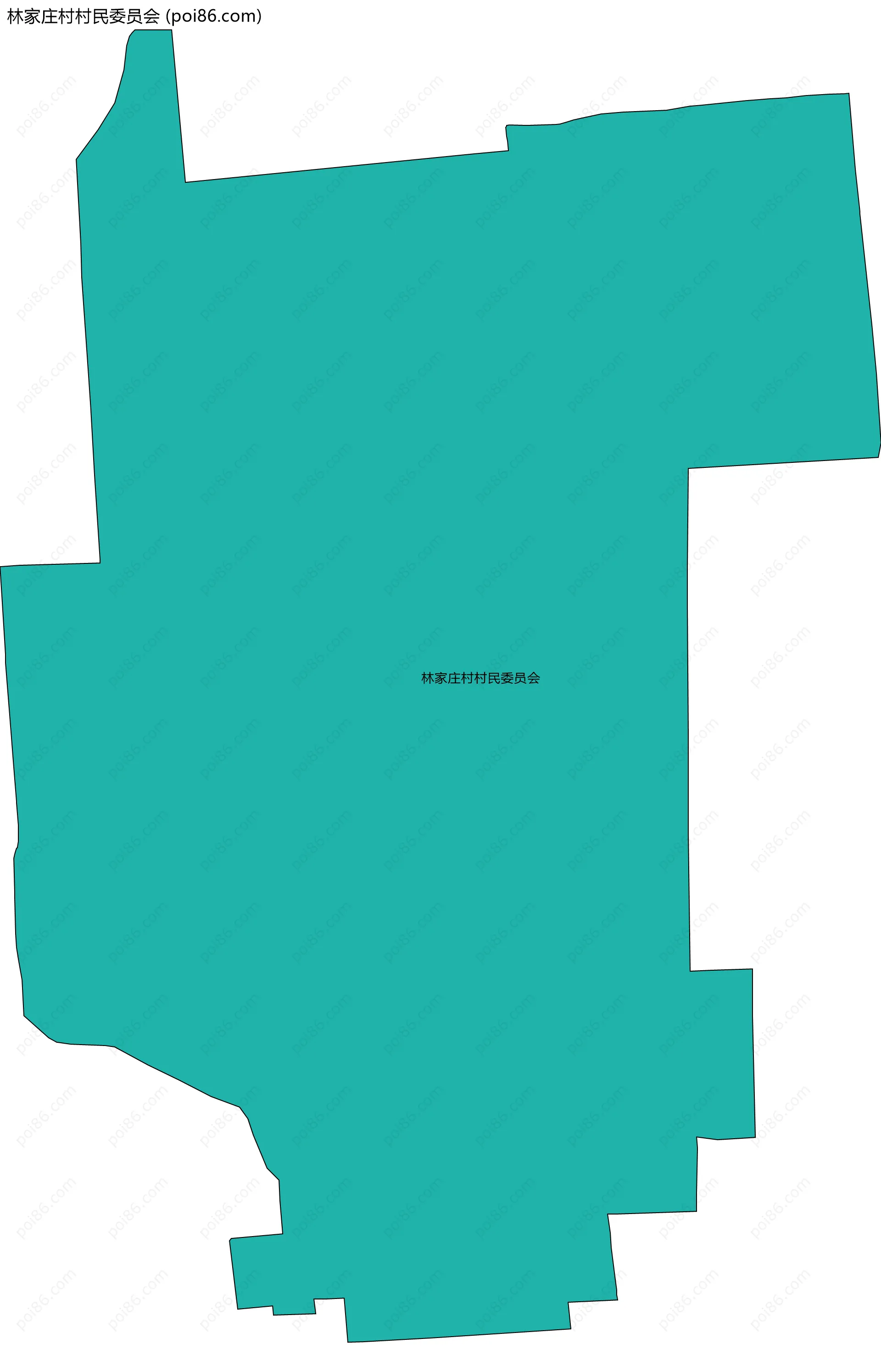 林家庄村村民委员会边界地图