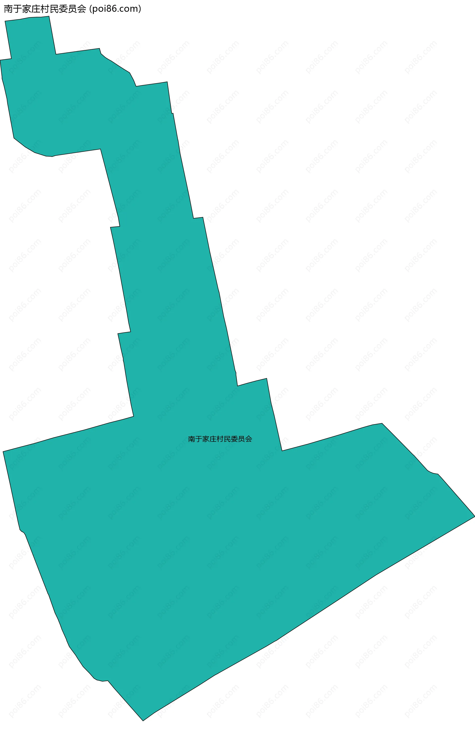 南于家庄村民委员会边界地图