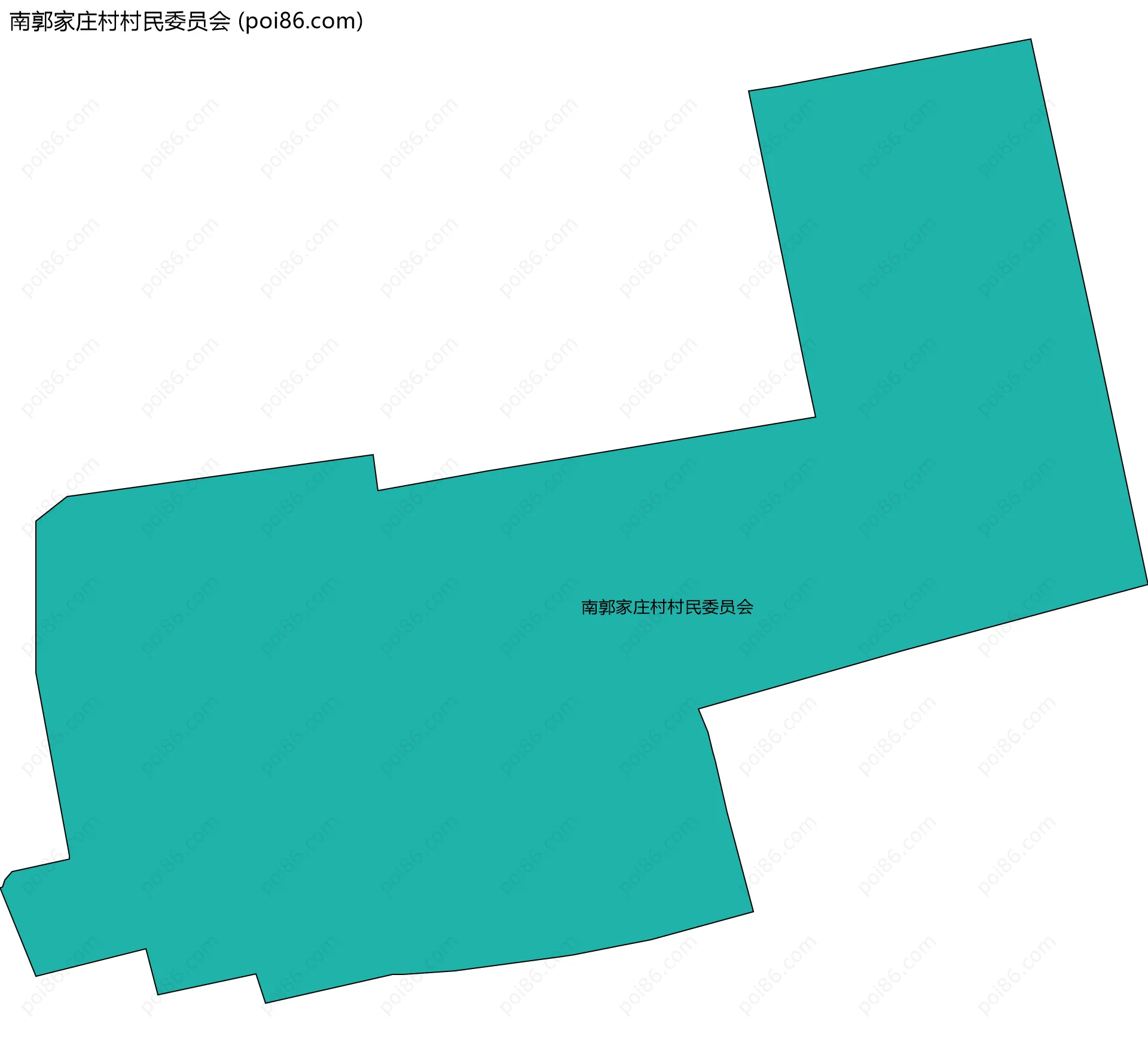 南郭家庄村村民委员会边界地图