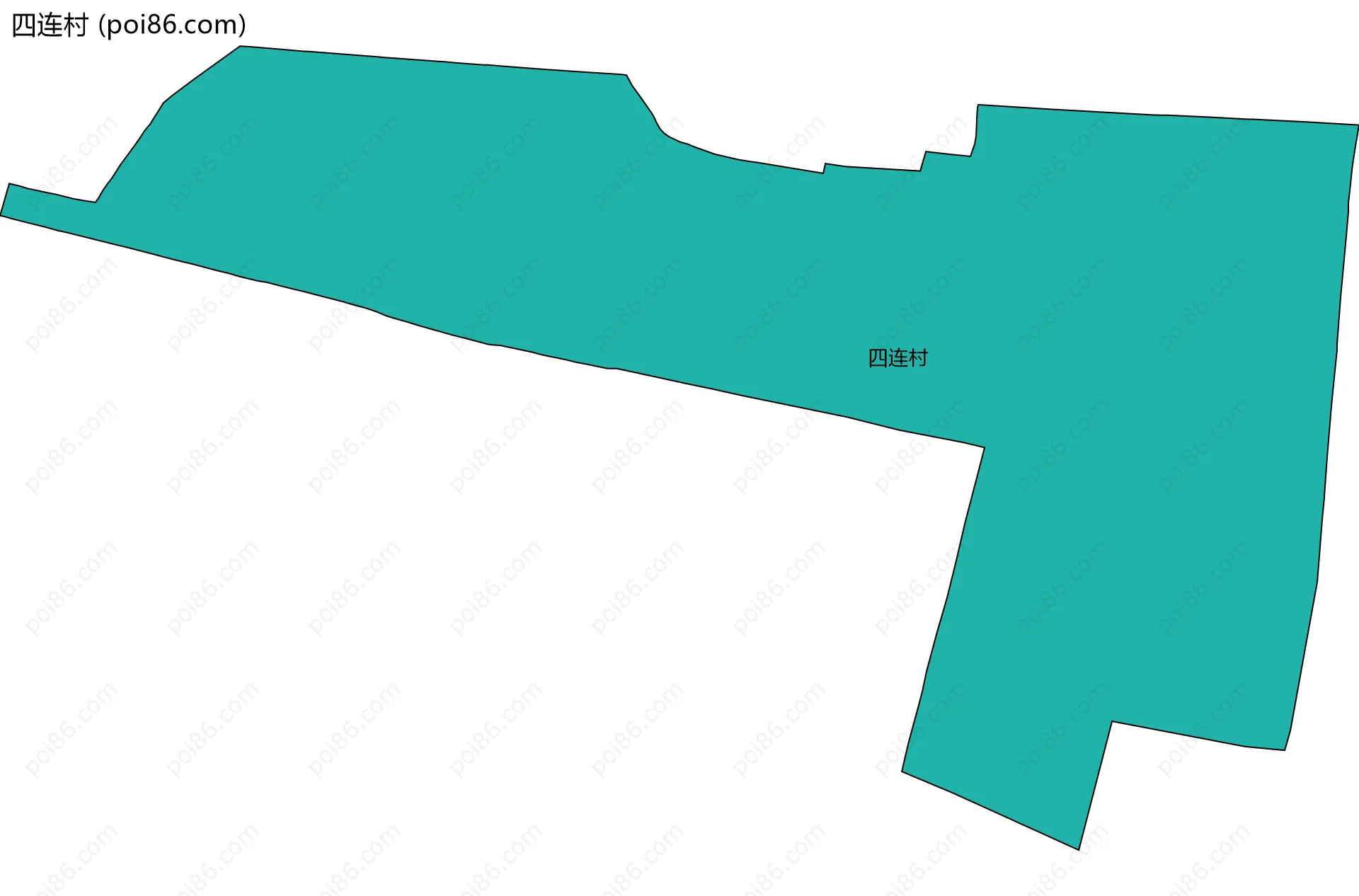 四连村边界地图