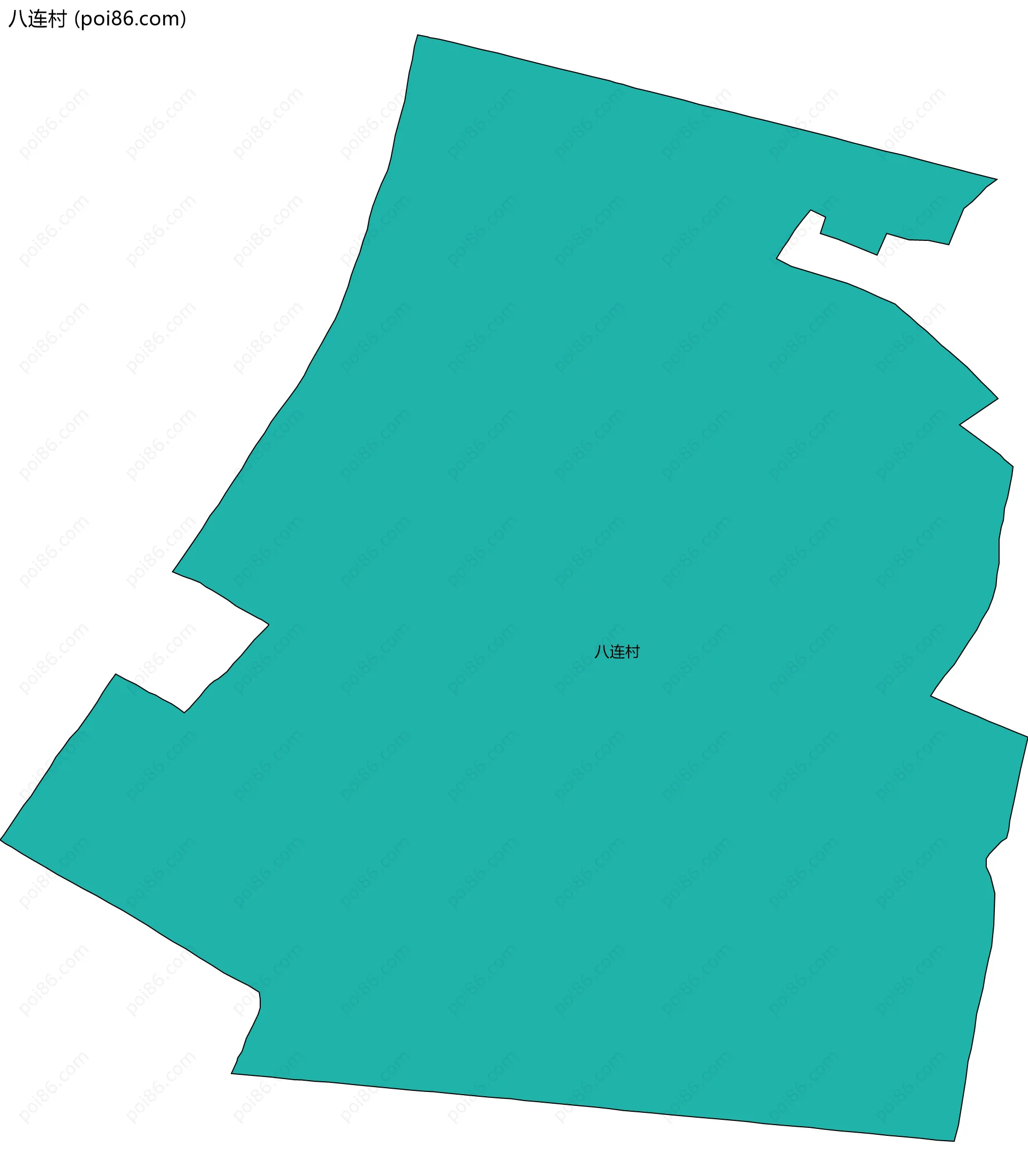八连村边界地图