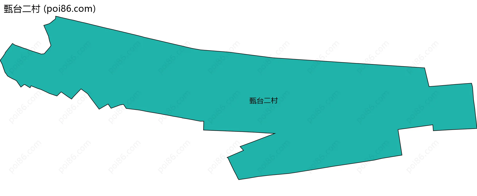 甄台二村边界地图