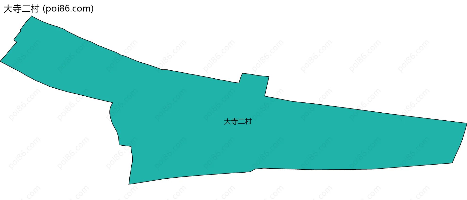 大寺二村边界地图