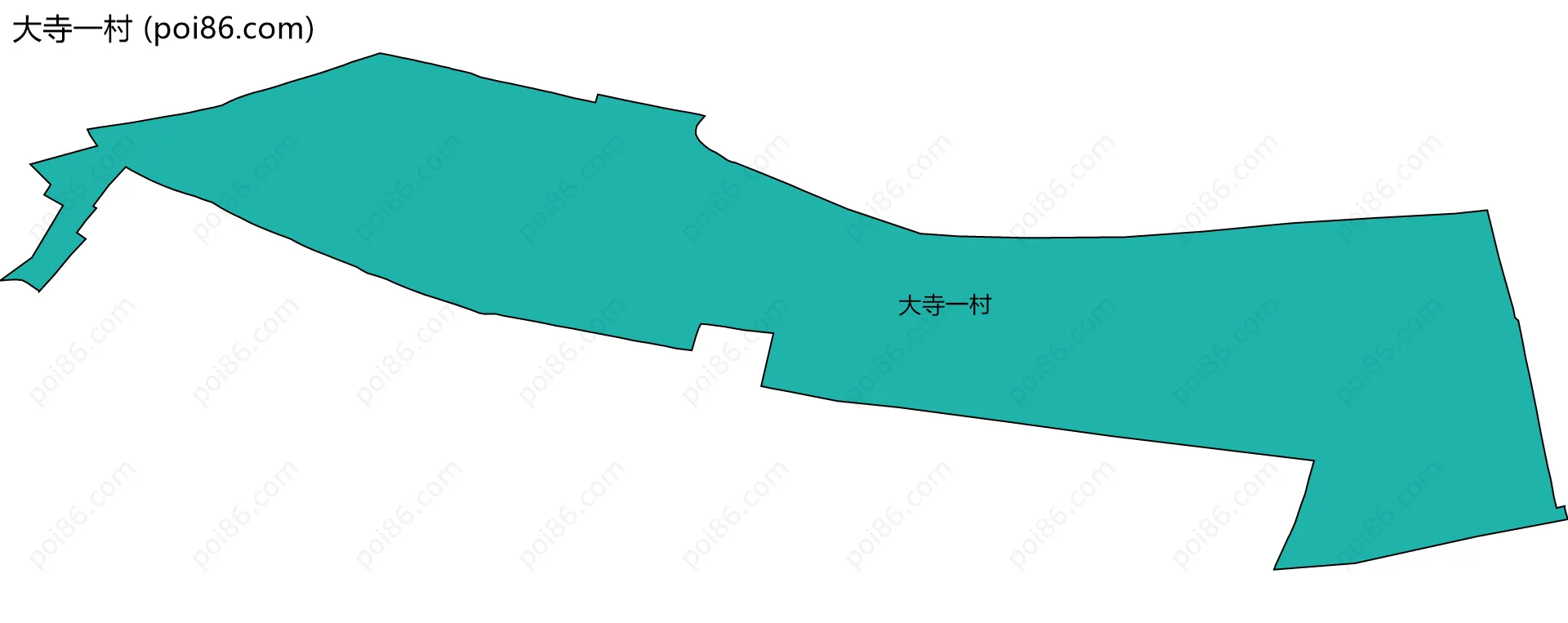 大寺一村边界地图