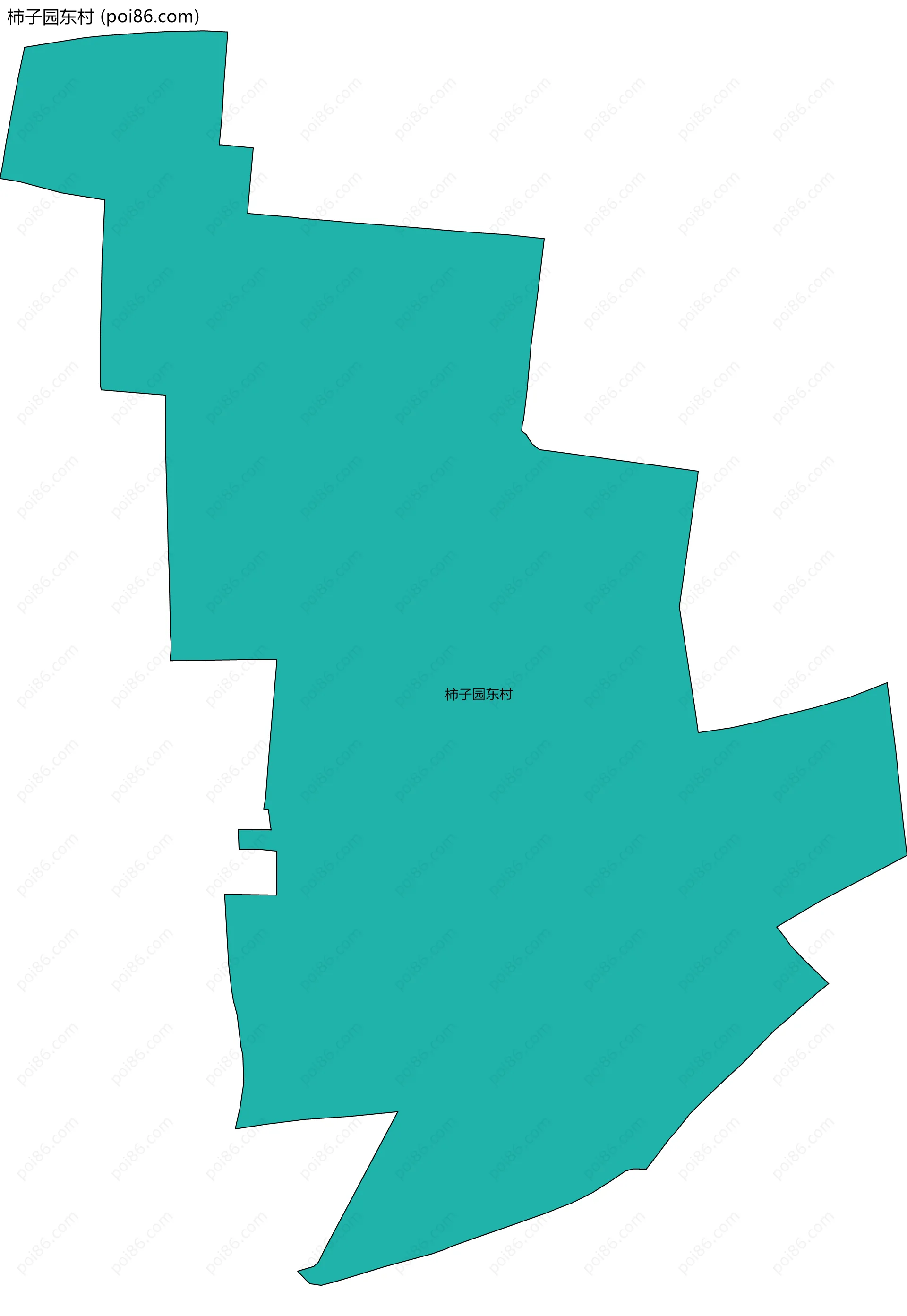 柿子园东村边界地图