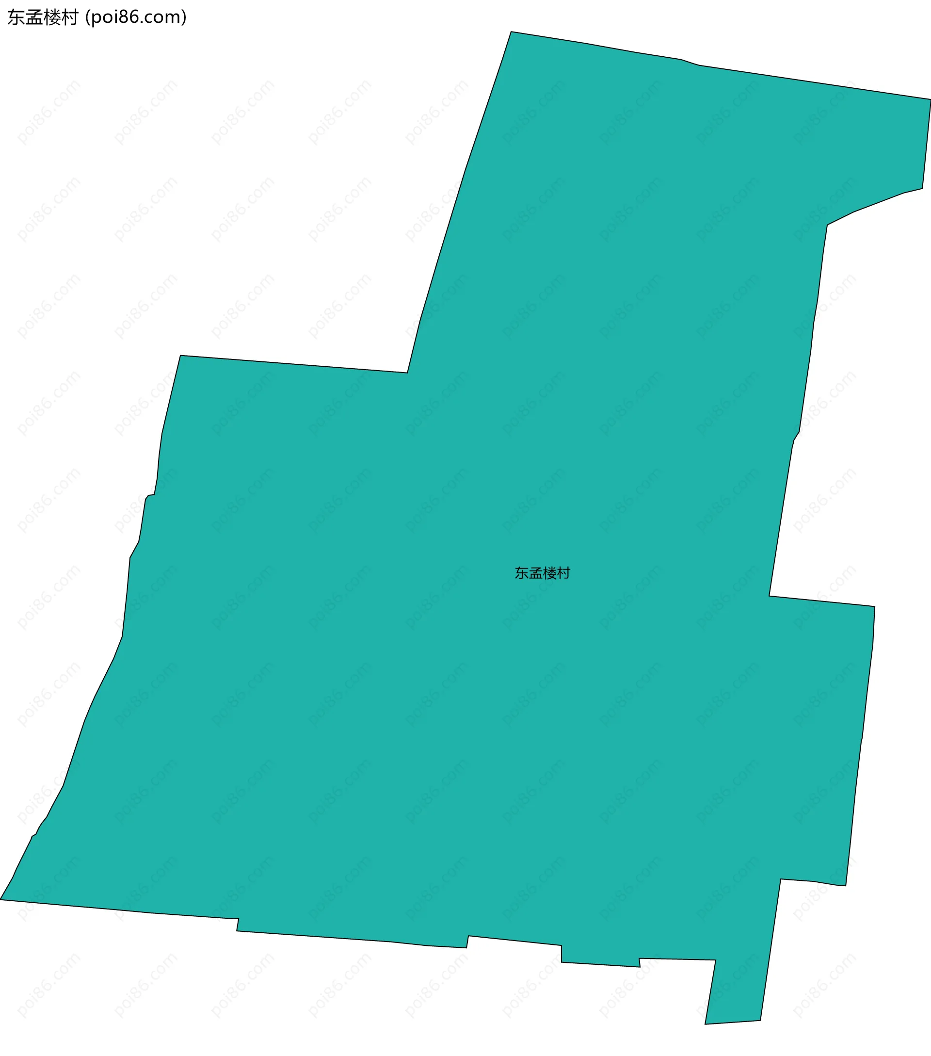 东孟楼村边界地图