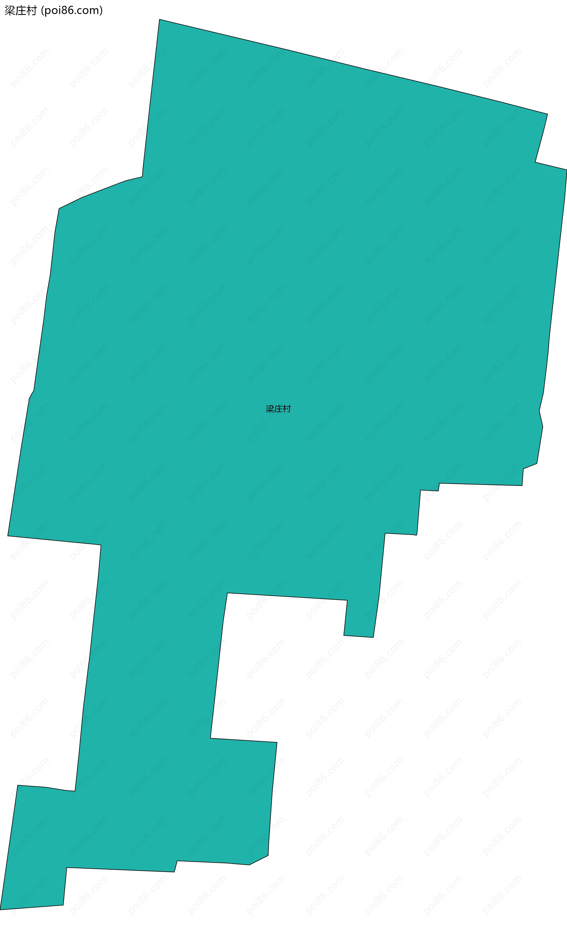 梁庄村边界地图