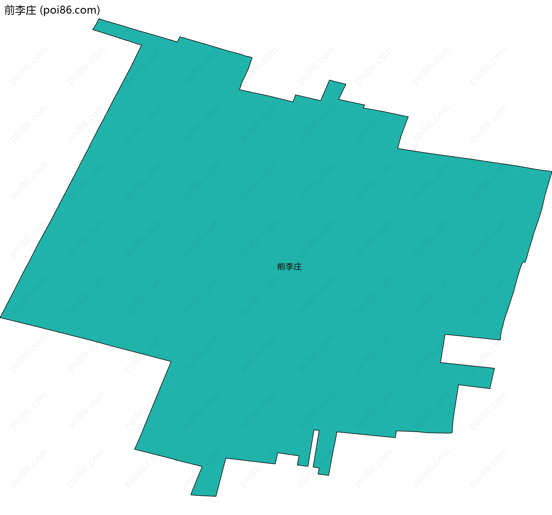 前李庄边界地图