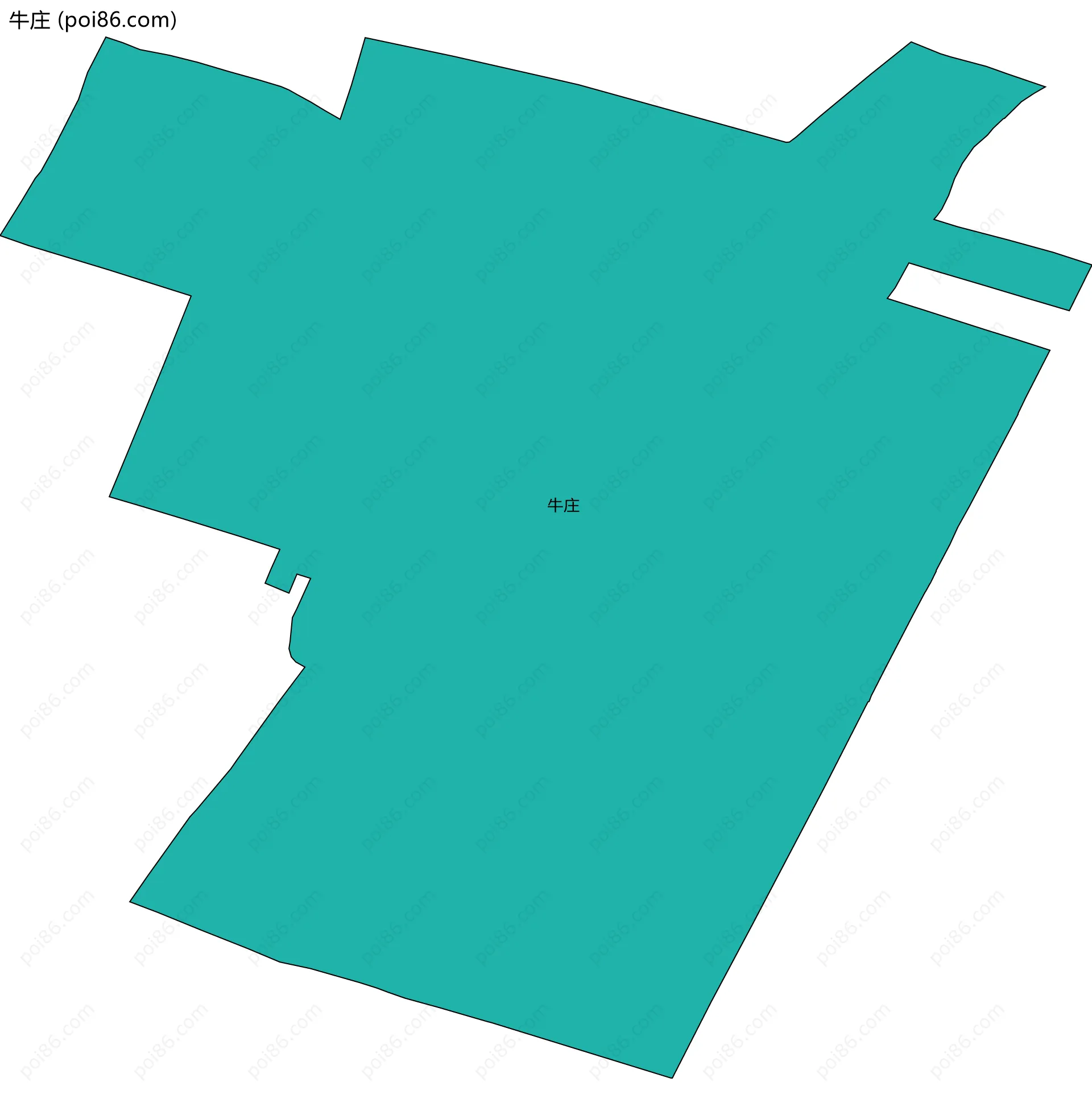 牛庄边界地图