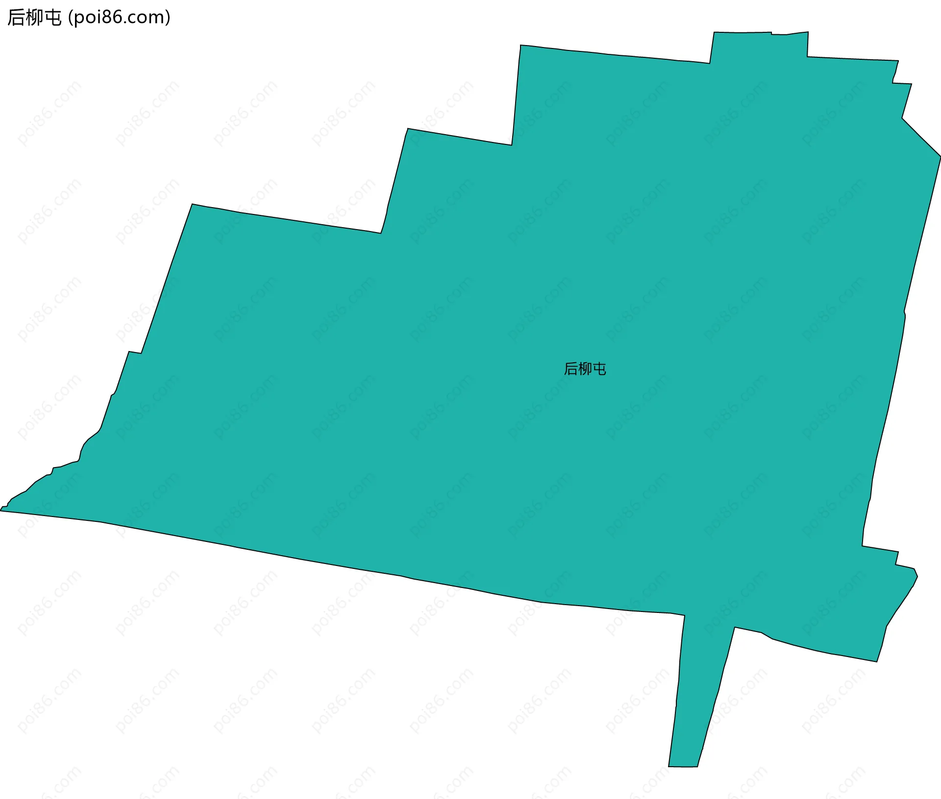 后柳屯边界地图