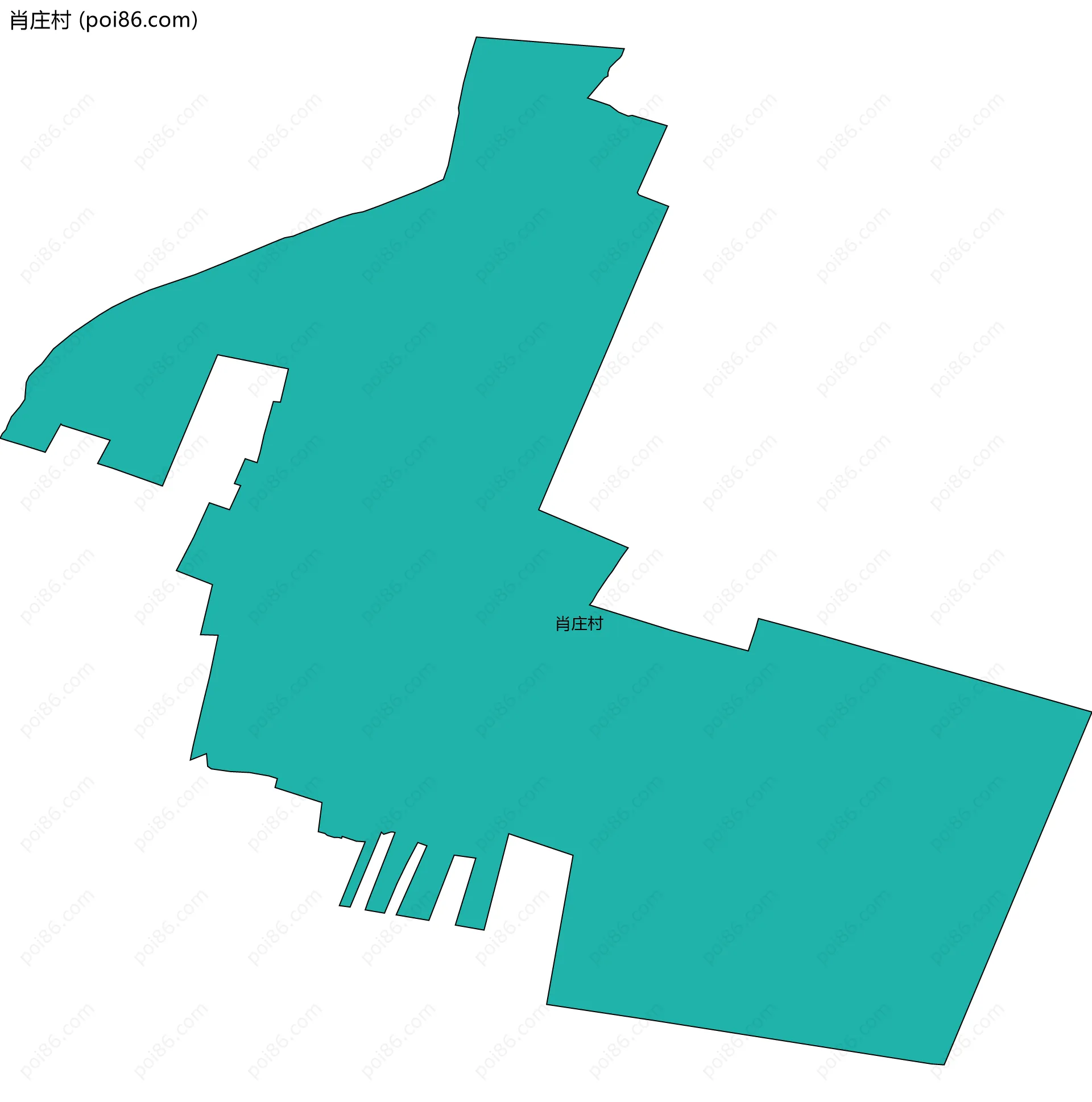 肖庄村边界地图