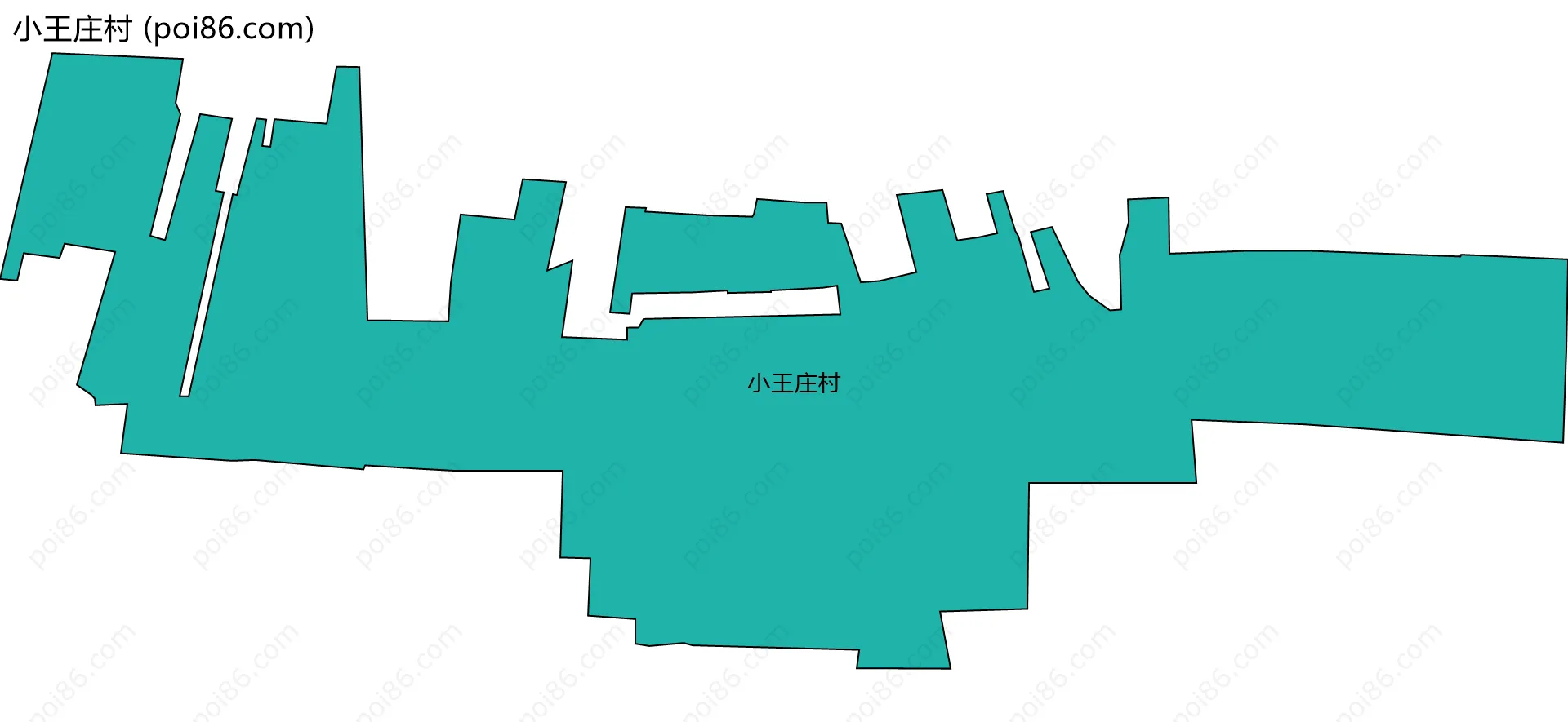 小王庄村边界地图