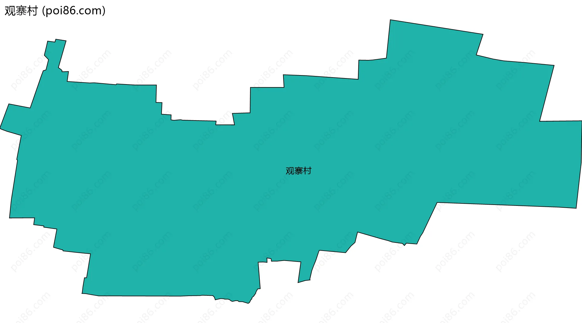 观寨村边界地图