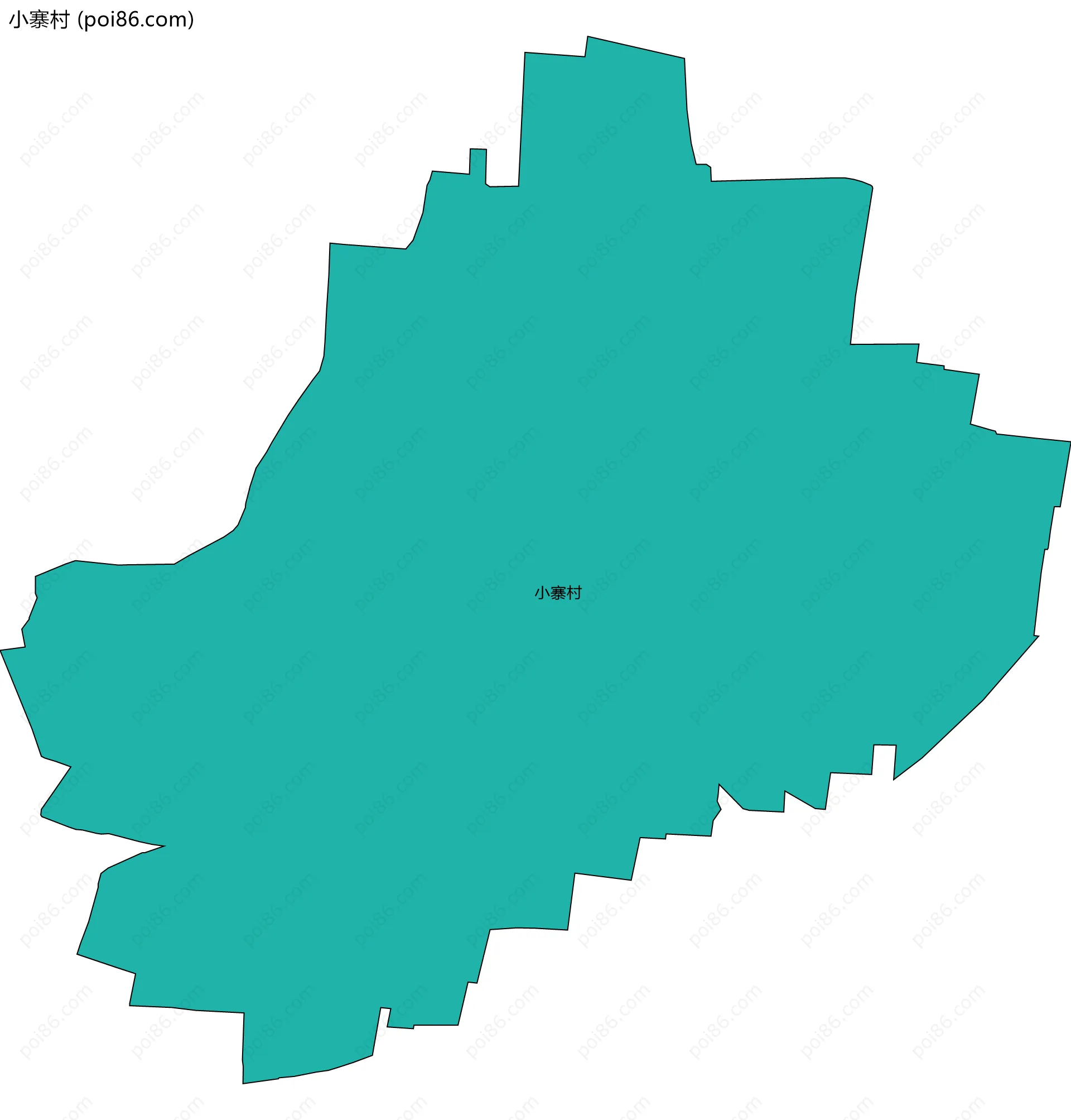 小寨村边界地图