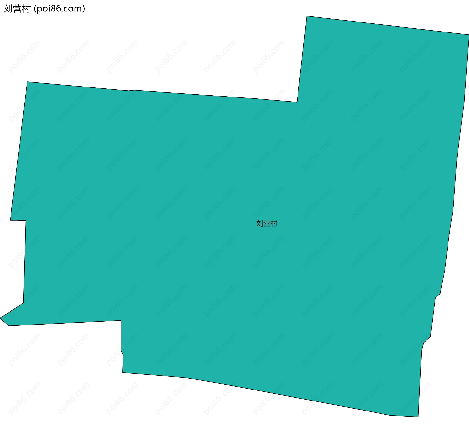 刘营村边界地图