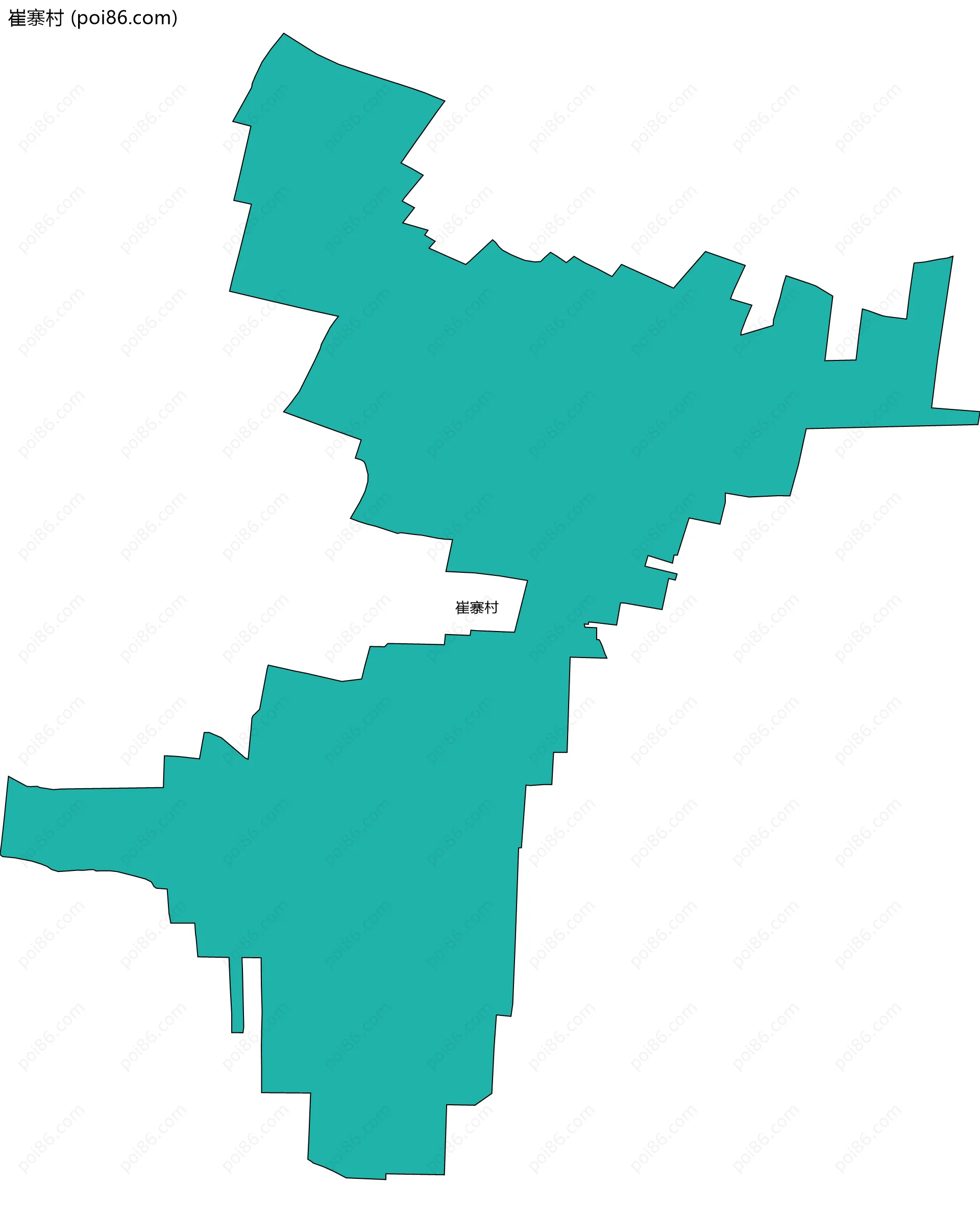 崔寨村边界地图