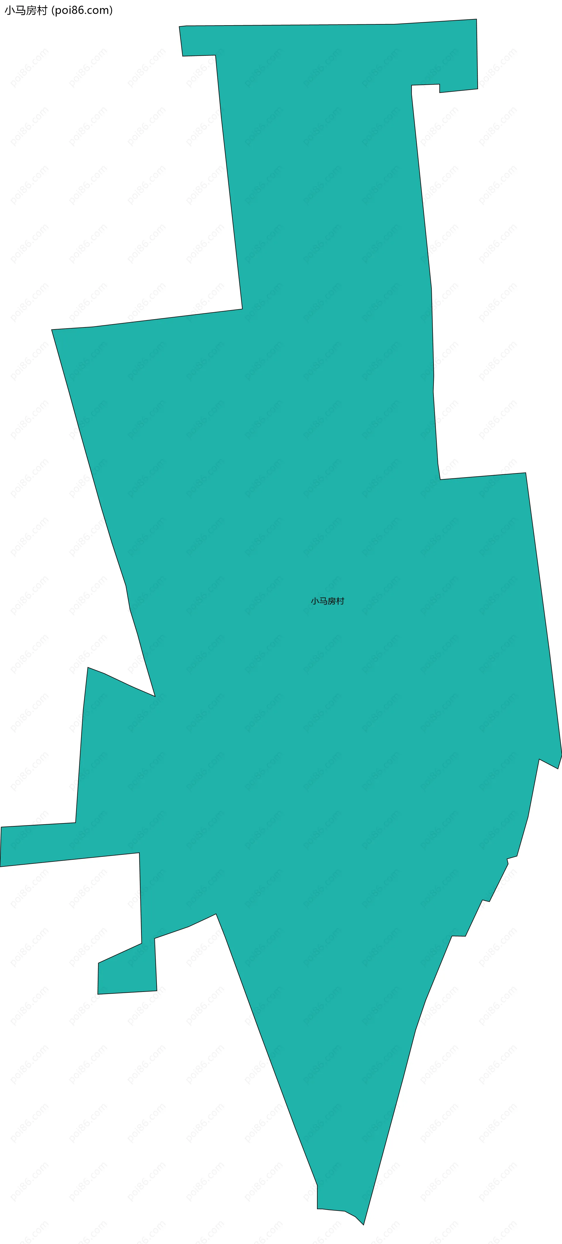 小马房村边界地图