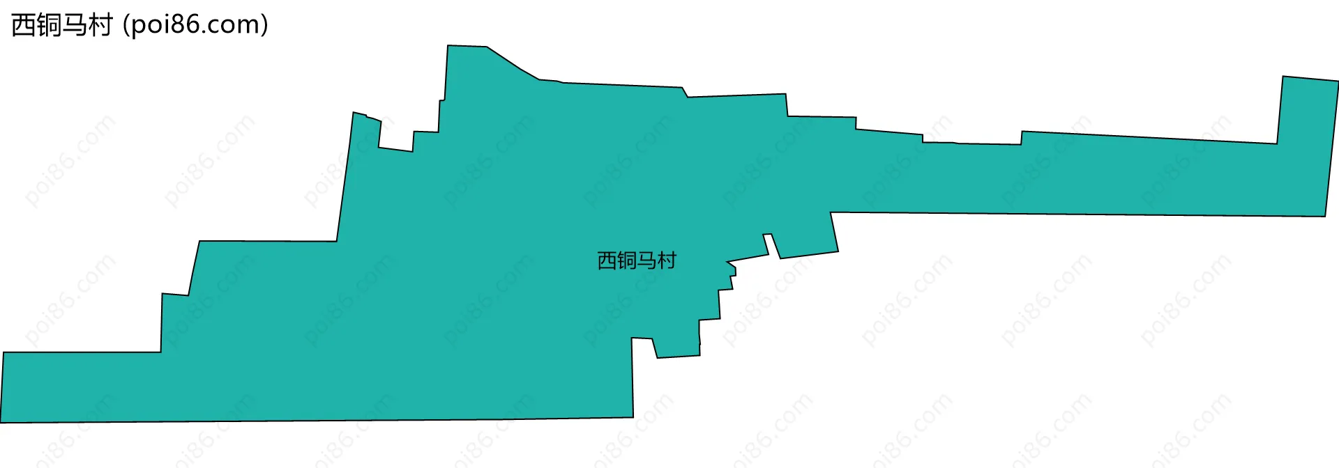 西铜马村边界地图