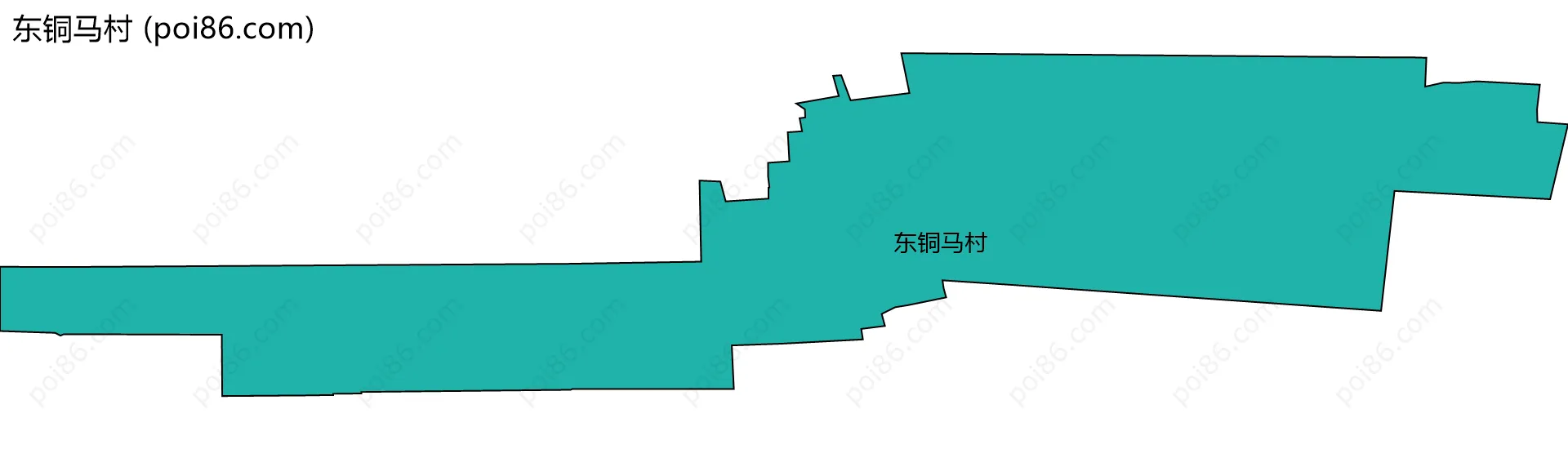 东铜马村边界地图