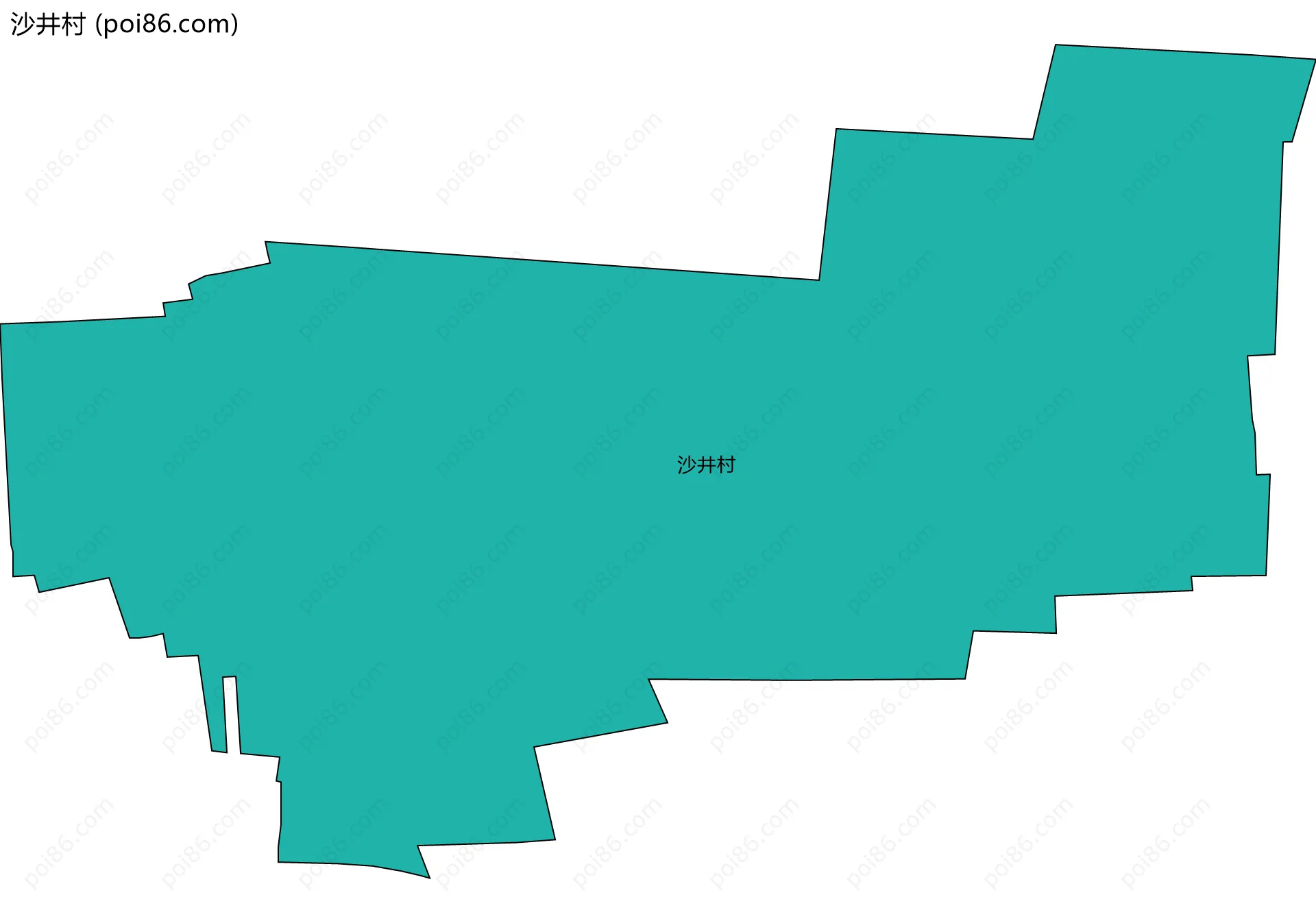 沙井村边界地图